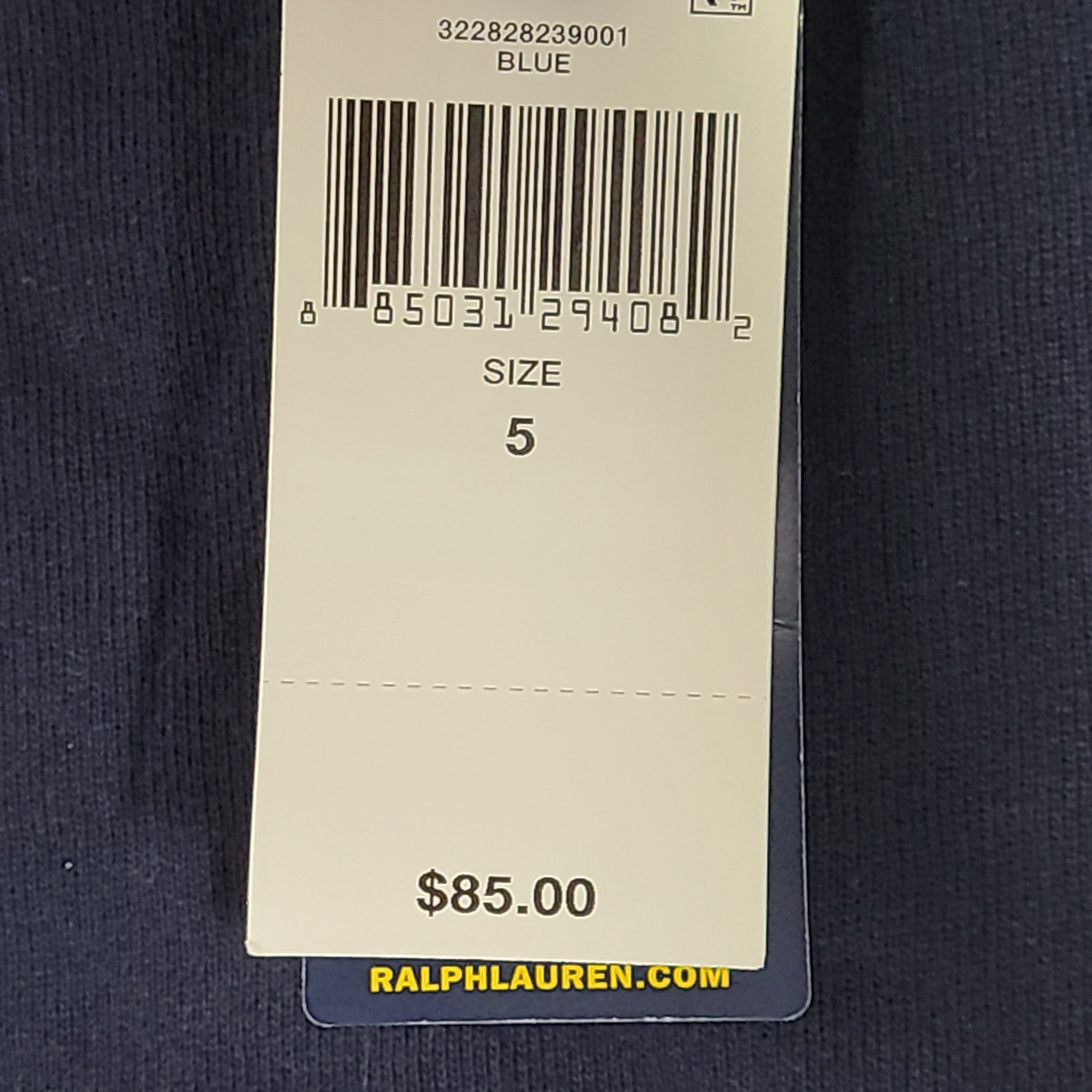 Polo Ralph Lauren Kids Multi Pony Fleece Hoodie Pullover Navy Blue Sz 5