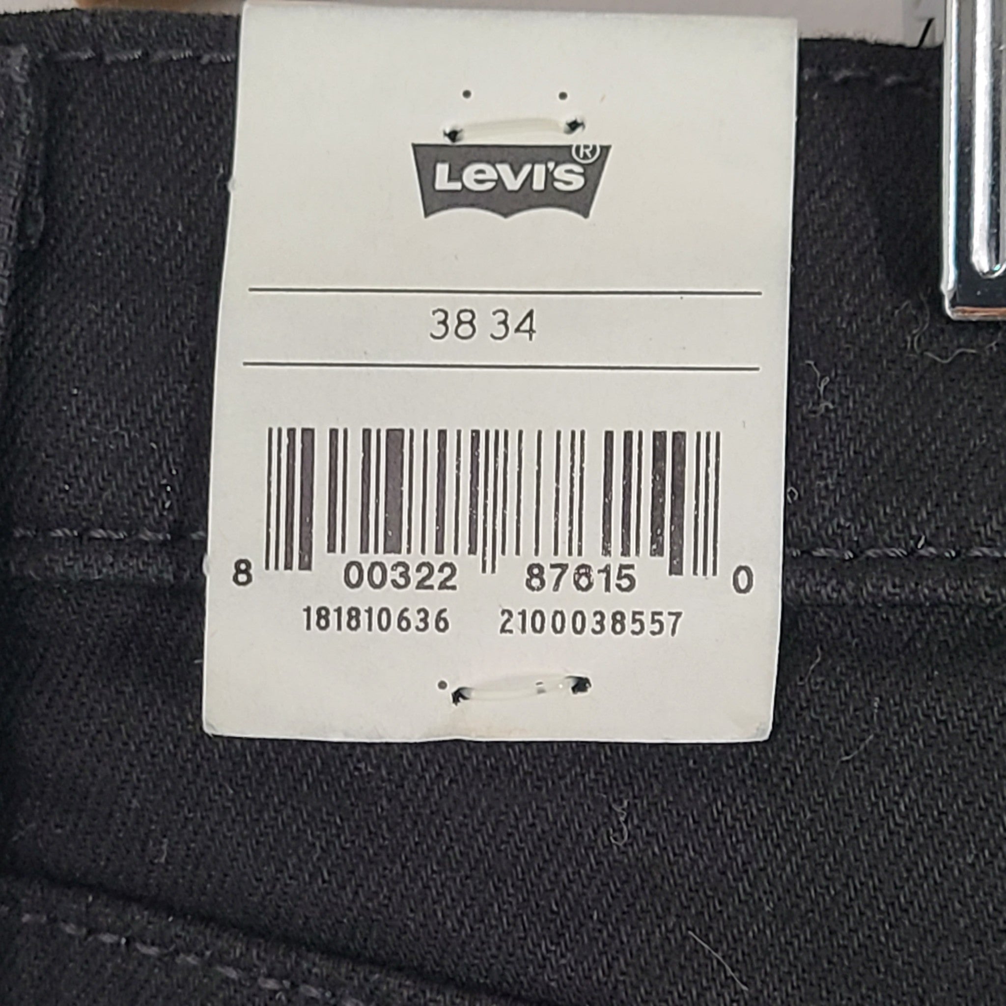 Levi's Men's 541 Athletic Taper Jeans Stretch Denim Black Sz 38x34