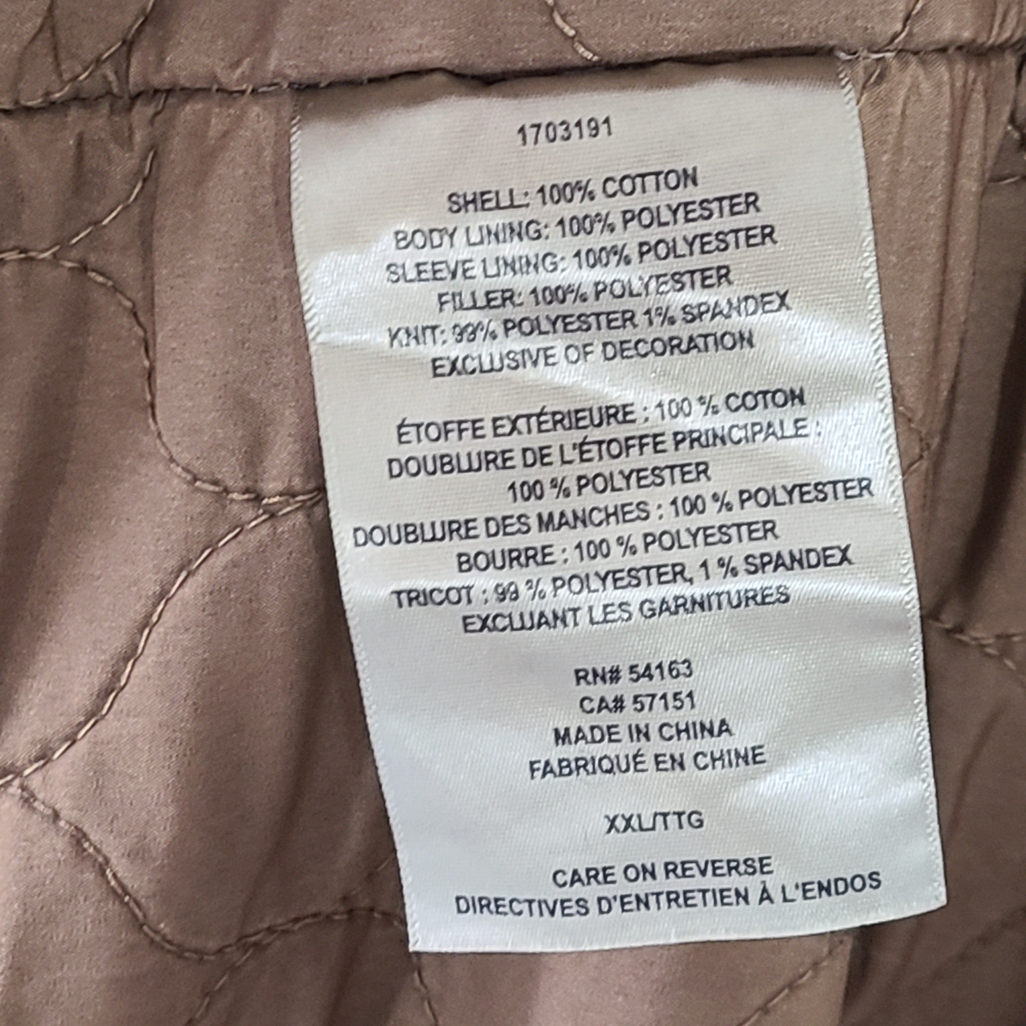 Levi Strauss Levi's Men's Canvas Bomber Jacket Classic Brown XXL