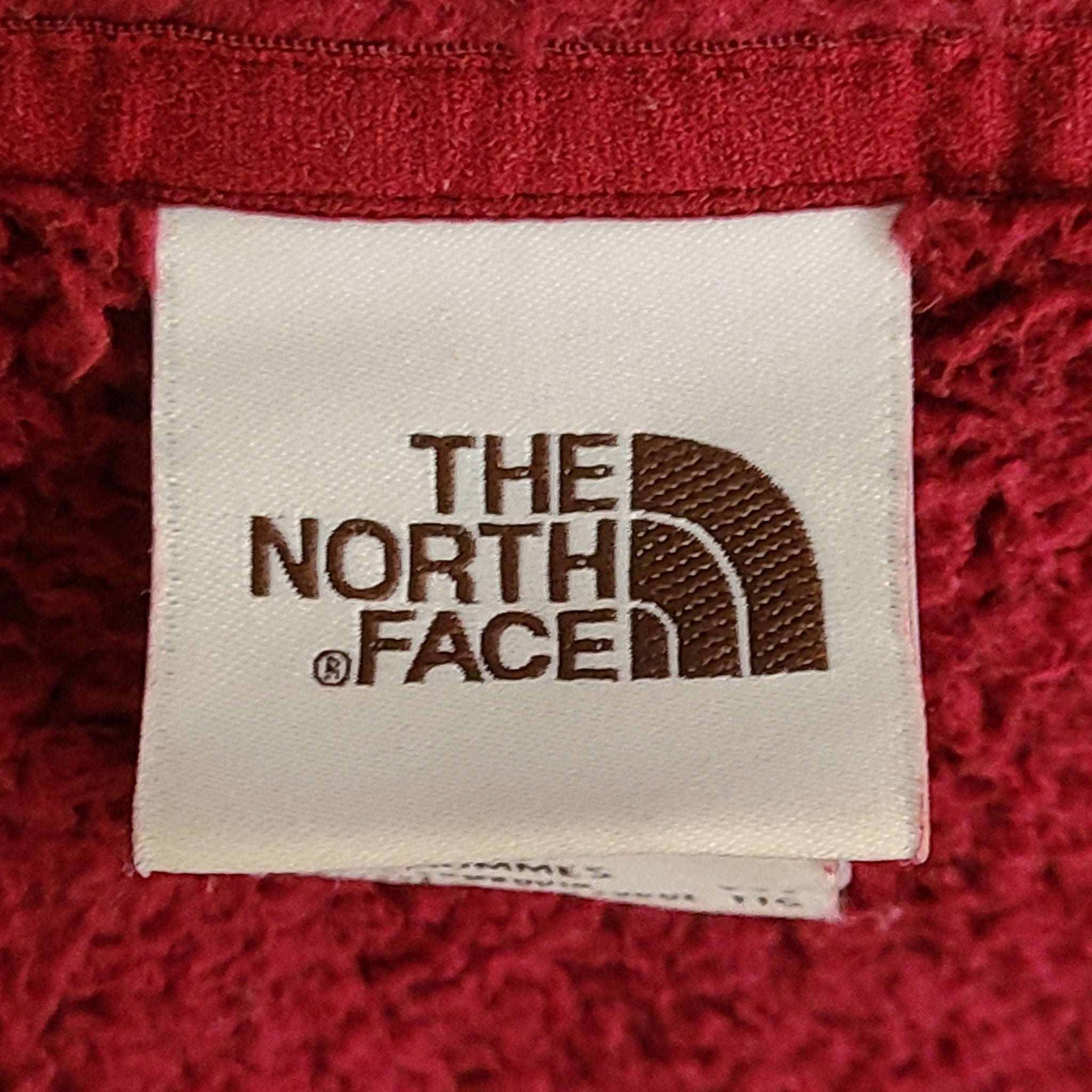 North Face TNF Men's Campshire Pullover Sherpa Fleece 1/2 Zip Hood Burgundy XXL