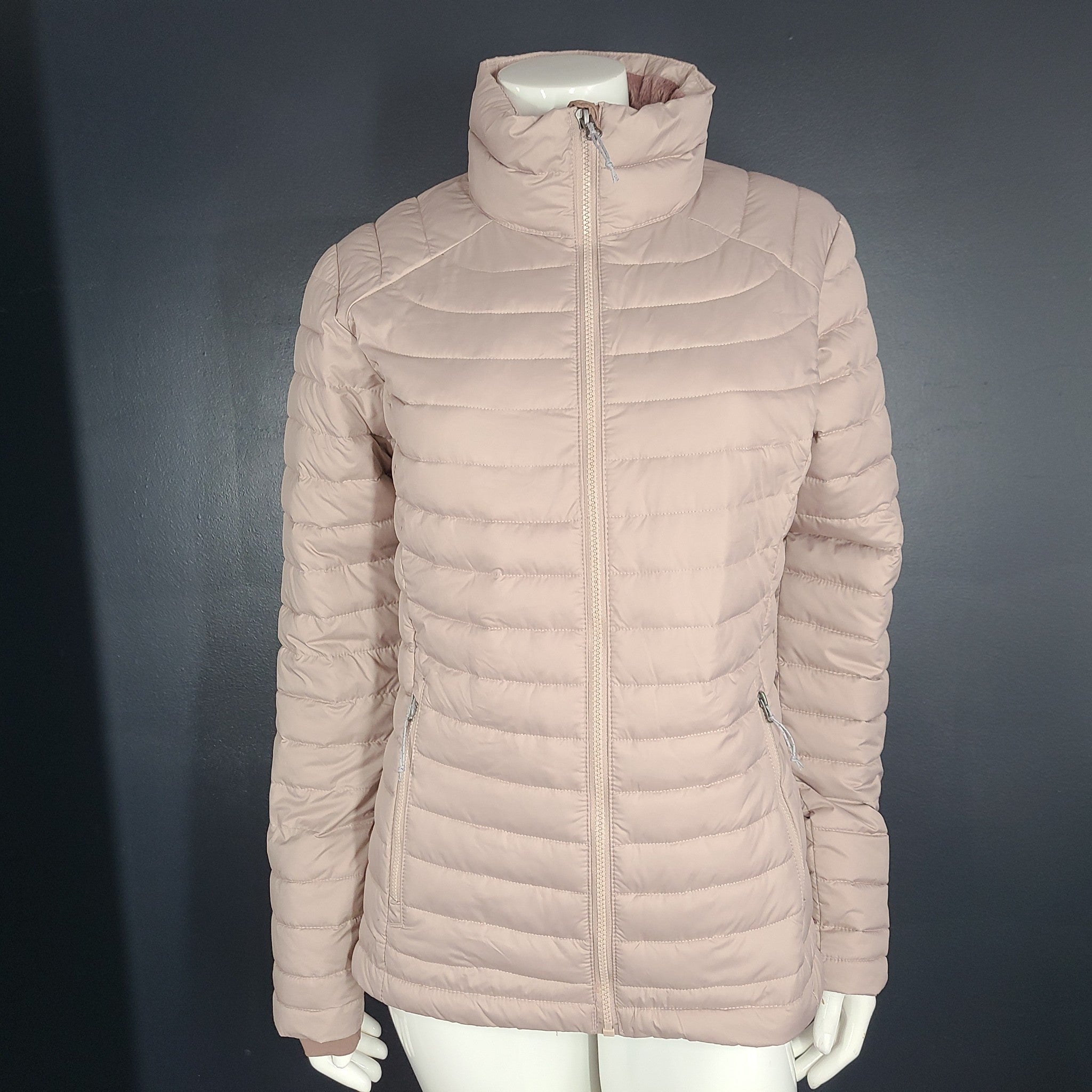 Columbia Women's White Out II Omni Heat Puffer Jacket Coat Mauve Pink Sz M