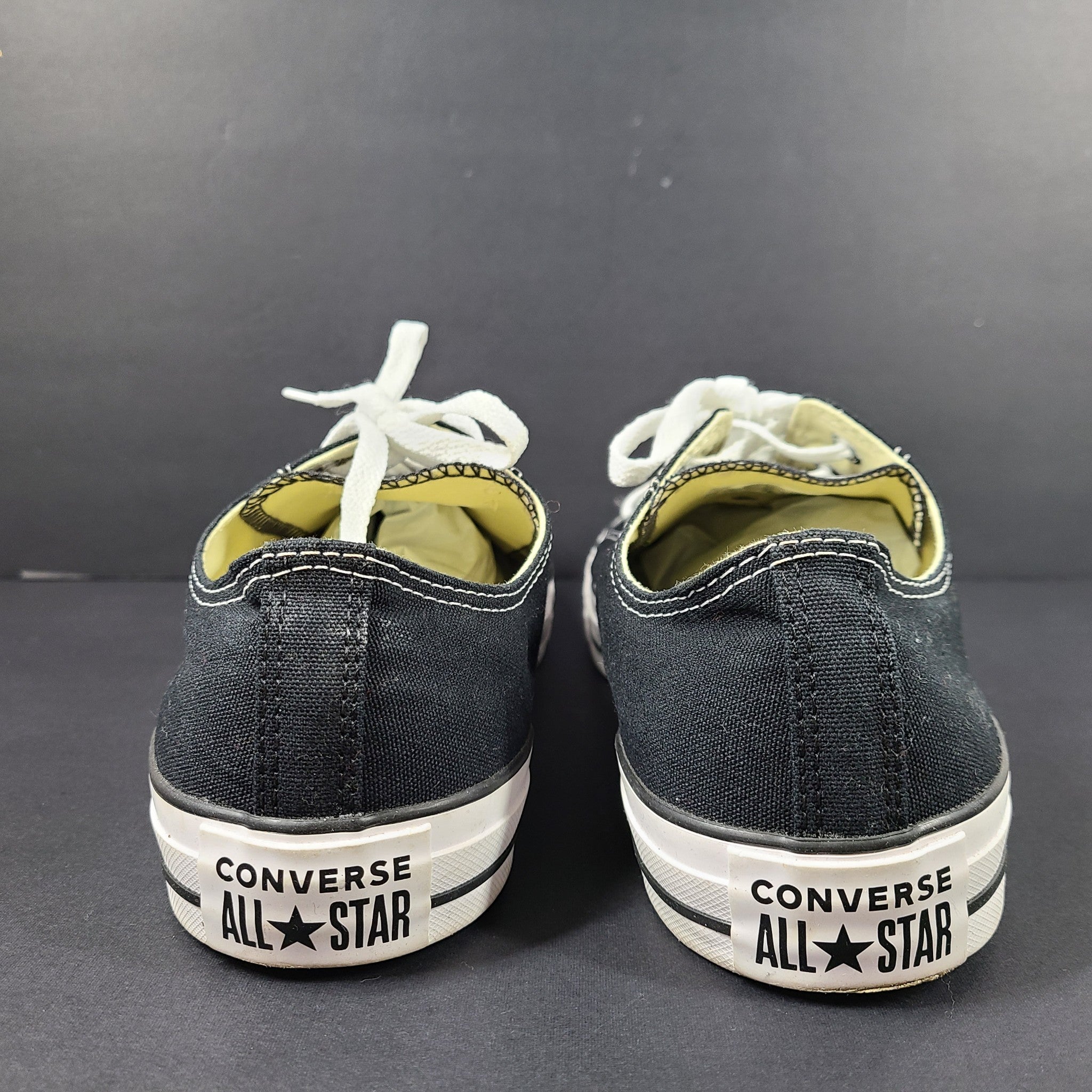 Converse Chuck Taylor All Star Low Top Sneakers M9166 Black Sz M12/W14