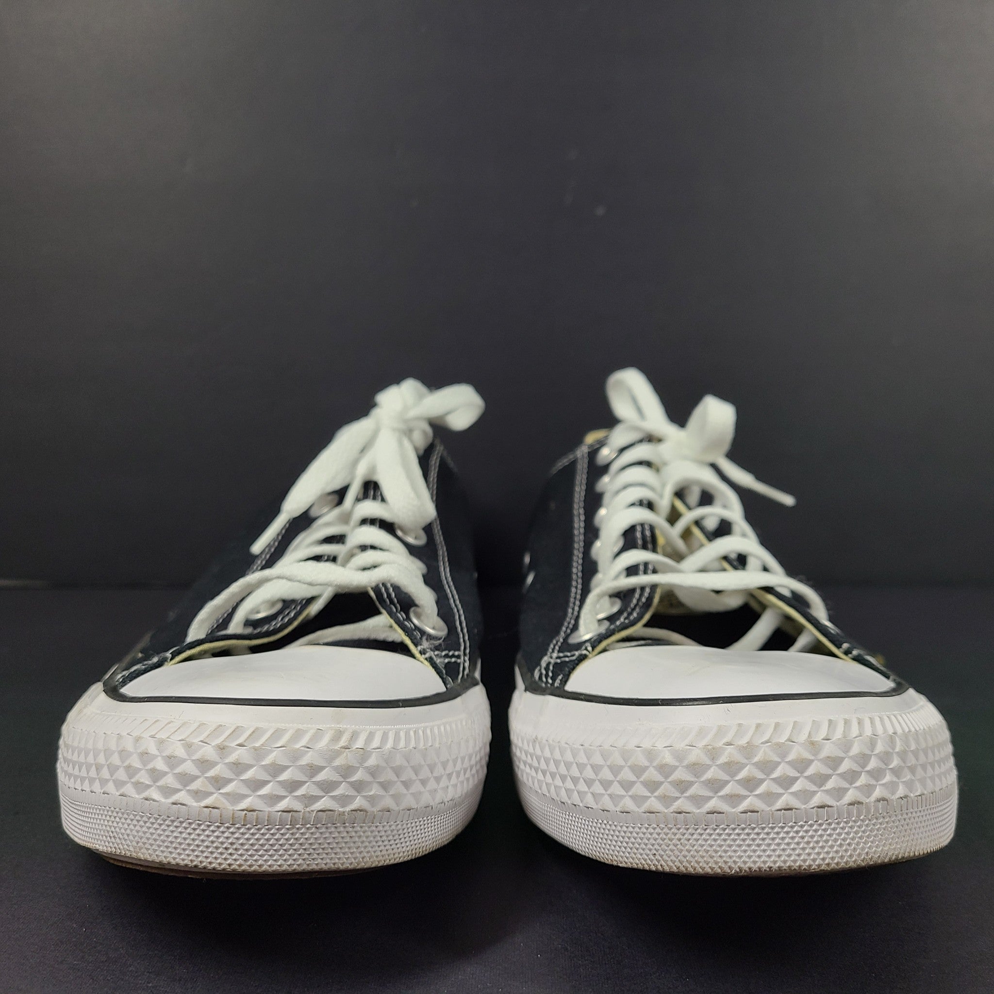 Converse Chuck Taylor All Star Low Top Sneakers M9166 Black Sz M12/W14