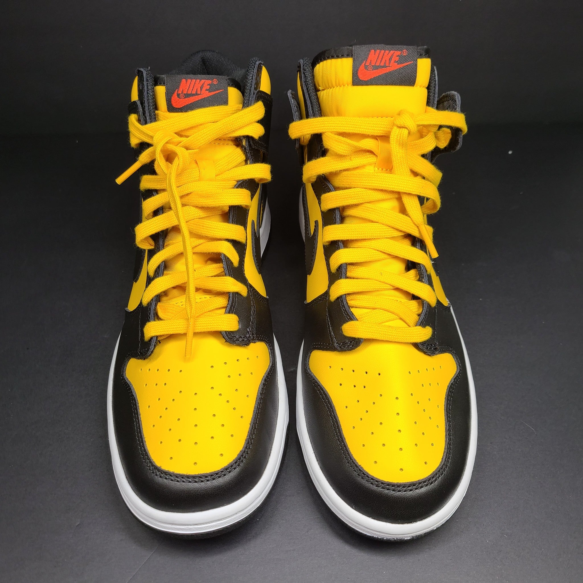 Nike Dunk High Retro 'Bruce Lee' University Gold Black Sneakers DD1399-700 Sz 11