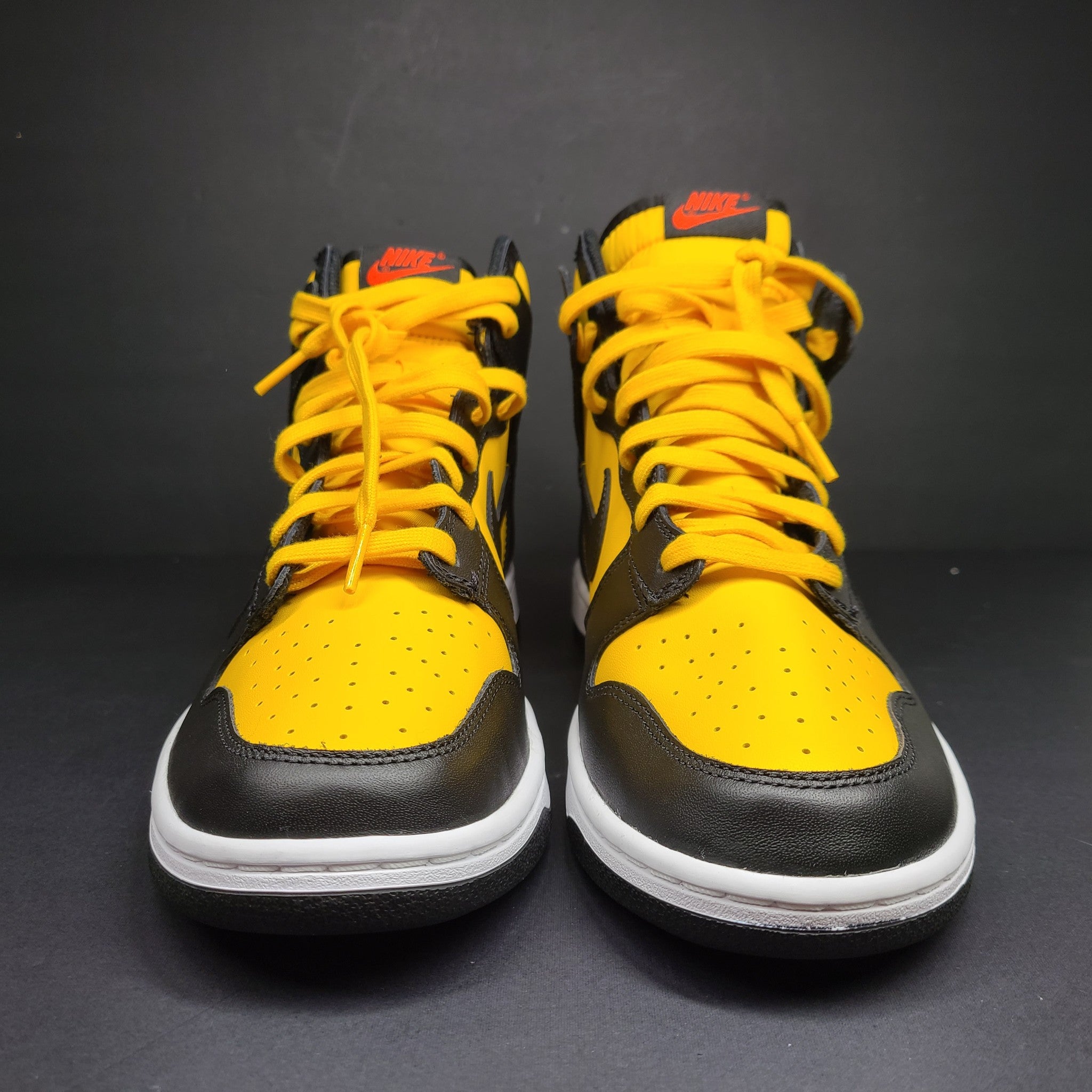 Nike Dunk High Retro 'Bruce Lee' University Gold Black Sneakers DD1399-700 Sz 11