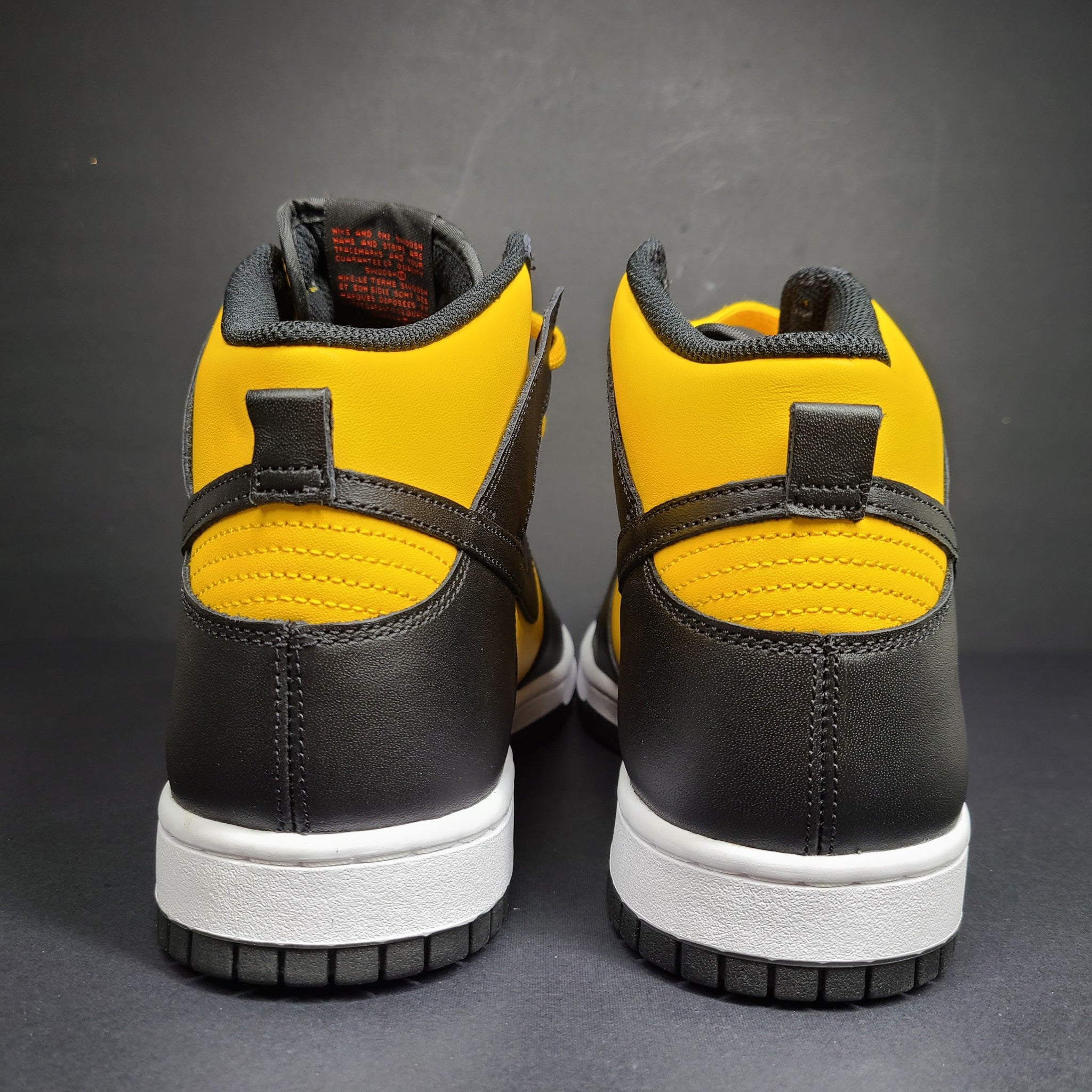 Nike Dunk High Retro 'Bruce Lee' University Gold Black Sneakers DD1399-700 Sz 11