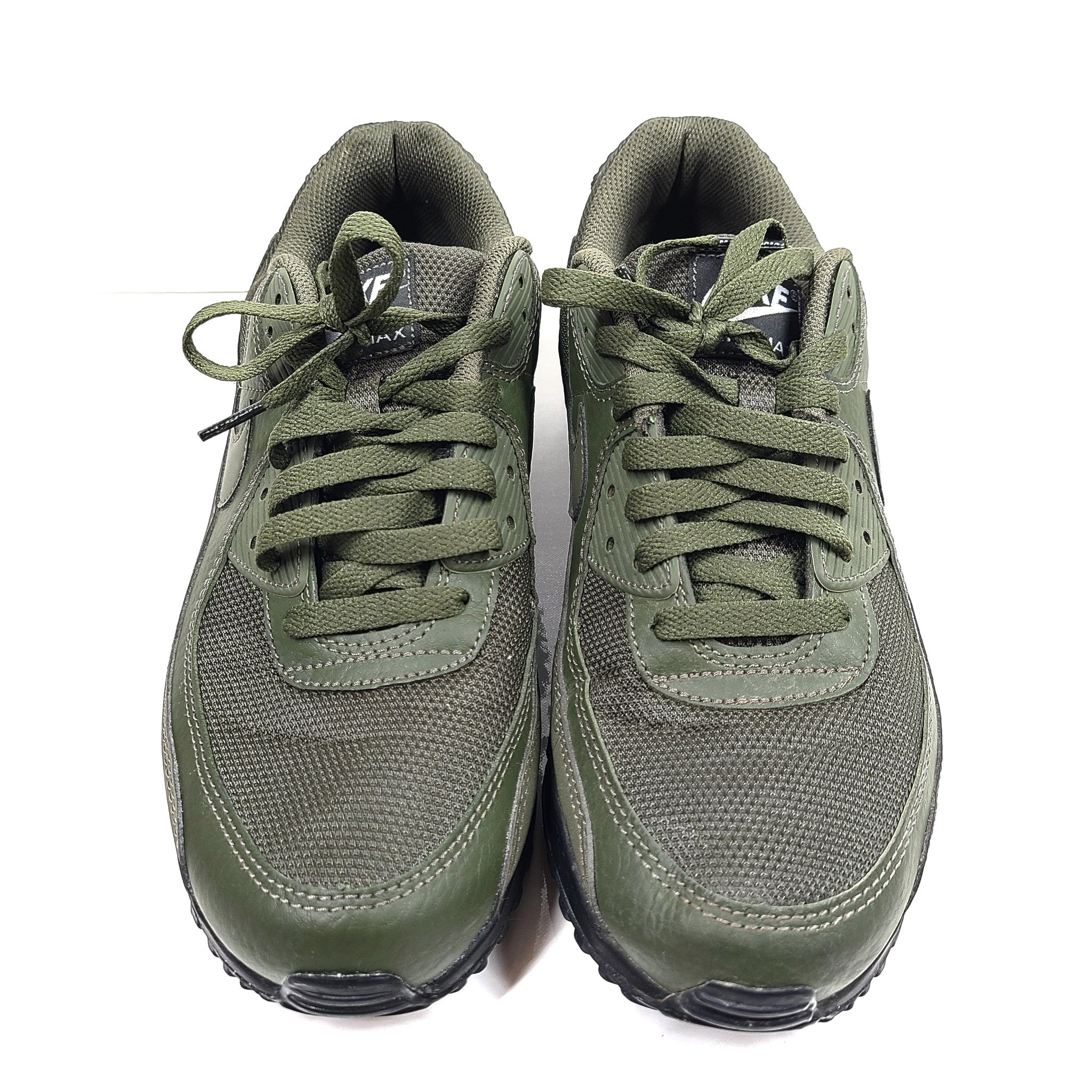 Nike Men's Air Max 90 Shoes Running Sneakers DZ4504-300 Olive Reflective Sz 9.5