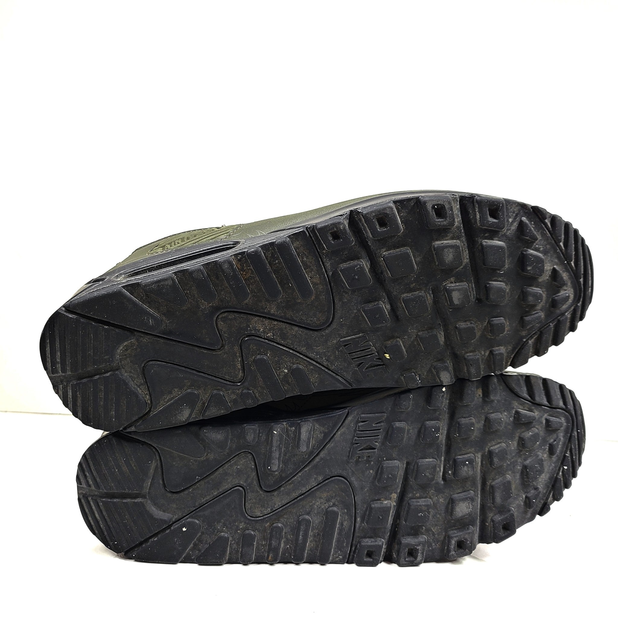 Nike Men's Air Max 90 Shoes Running Sneakers DZ4504-300 Olive Reflective Sz 9.5