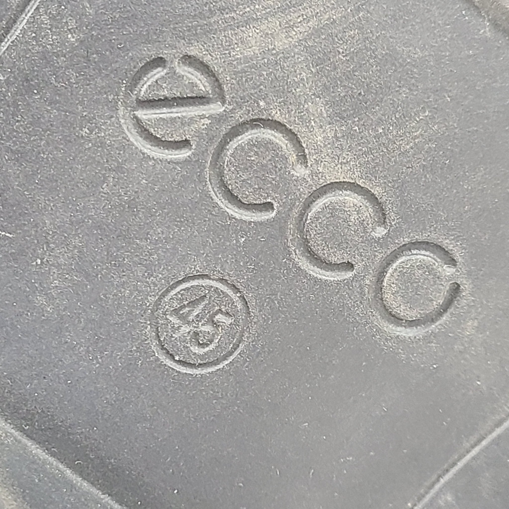 ECCO Men's Square Toe Leather Oxford Dress Shoes Black Sz 11