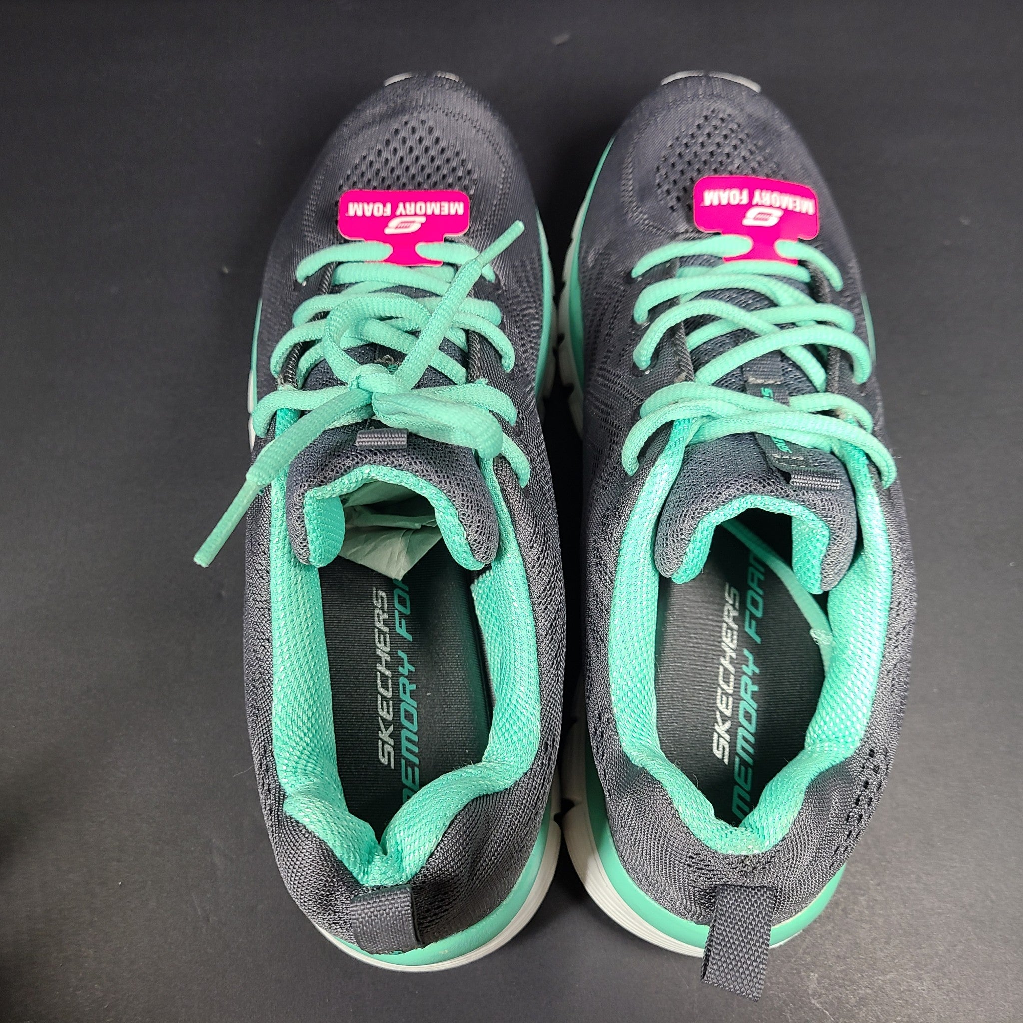 Skechers Women's Graceful Get Connected Memory Foam Sneakers 12615 Gray Sz 9