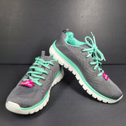 Skechers Women's Graceful Get Connected Memory Foam Sneakers 12615 Gray Sz 9