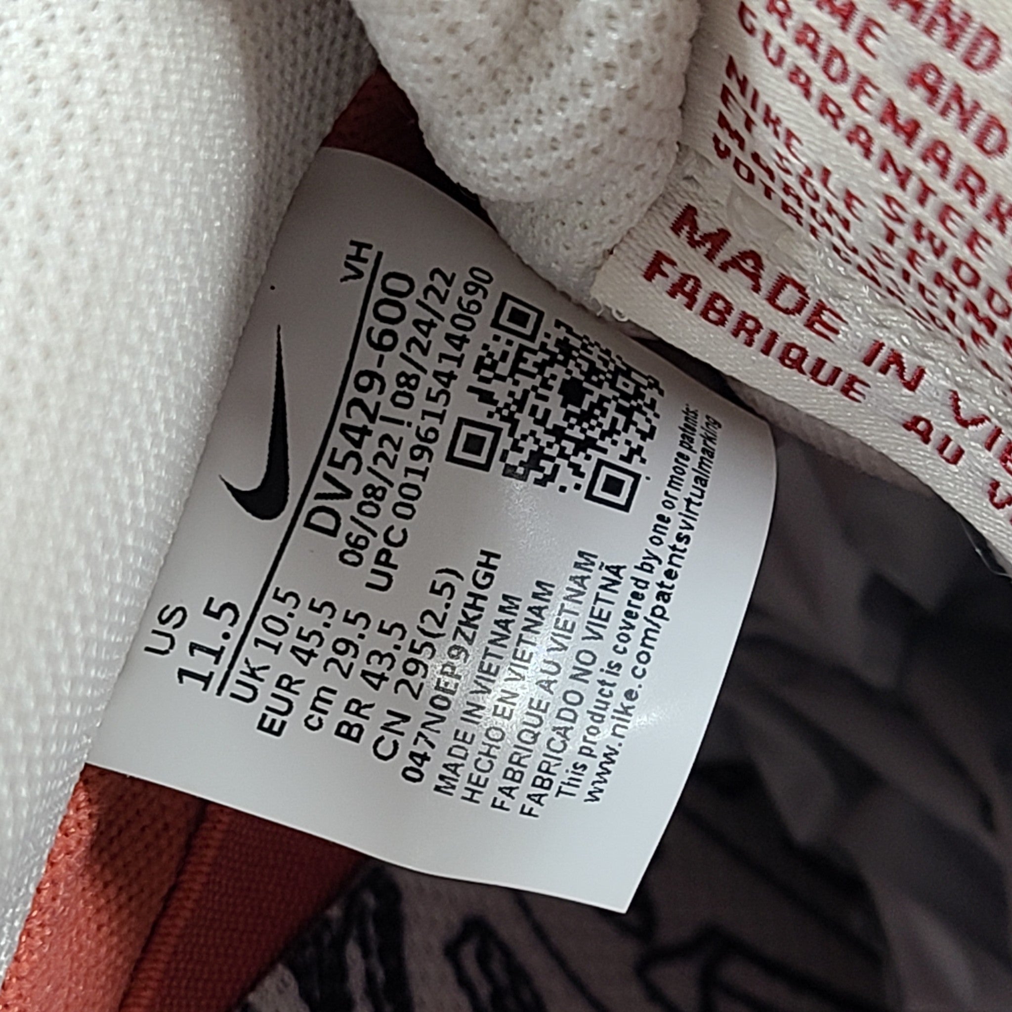 Nike Men's SB Dunk Low DV5429-600 Sneakers Shoes Adobe Red Gum Sz 11.5