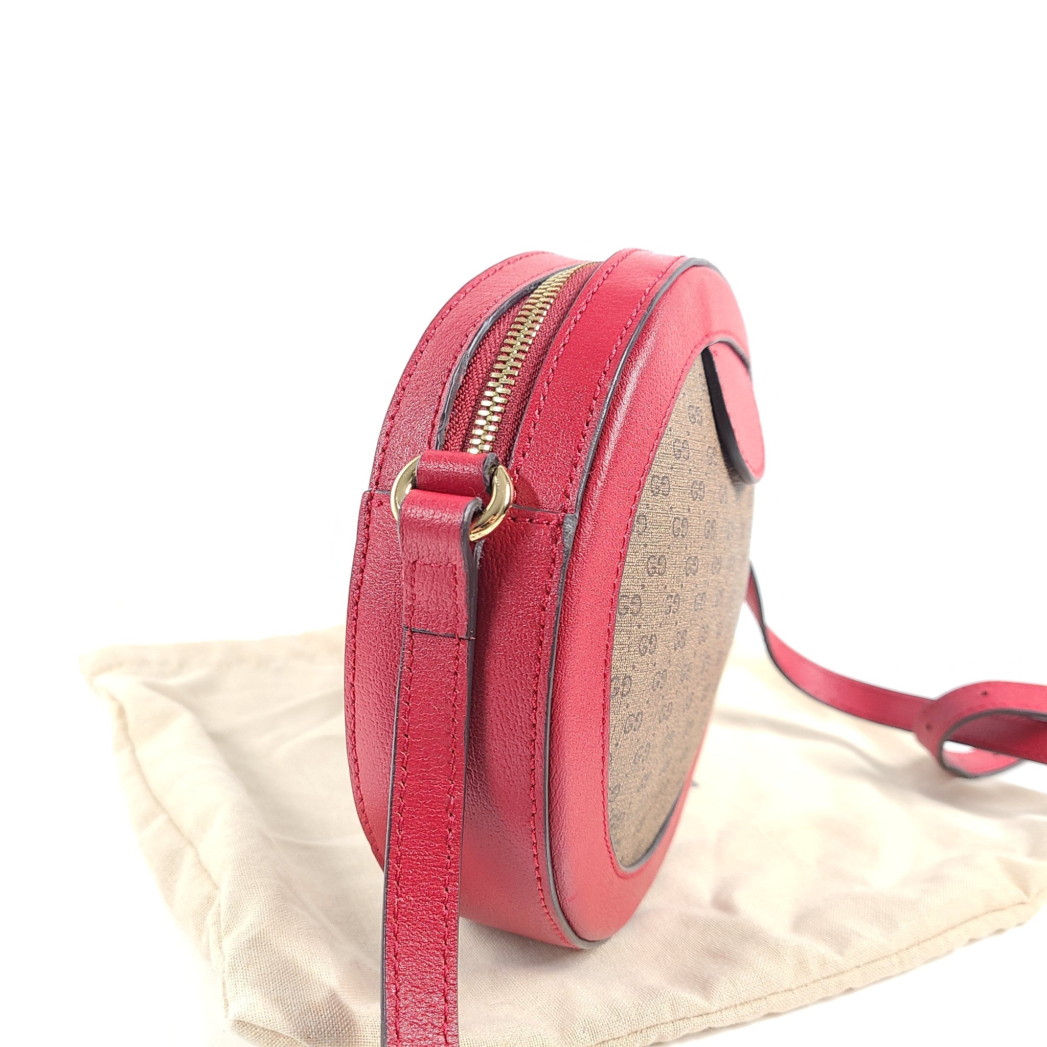 Authentic GUCCI GG Supreme Doraemon Ophidia Round Crossbody Shoulder Bag