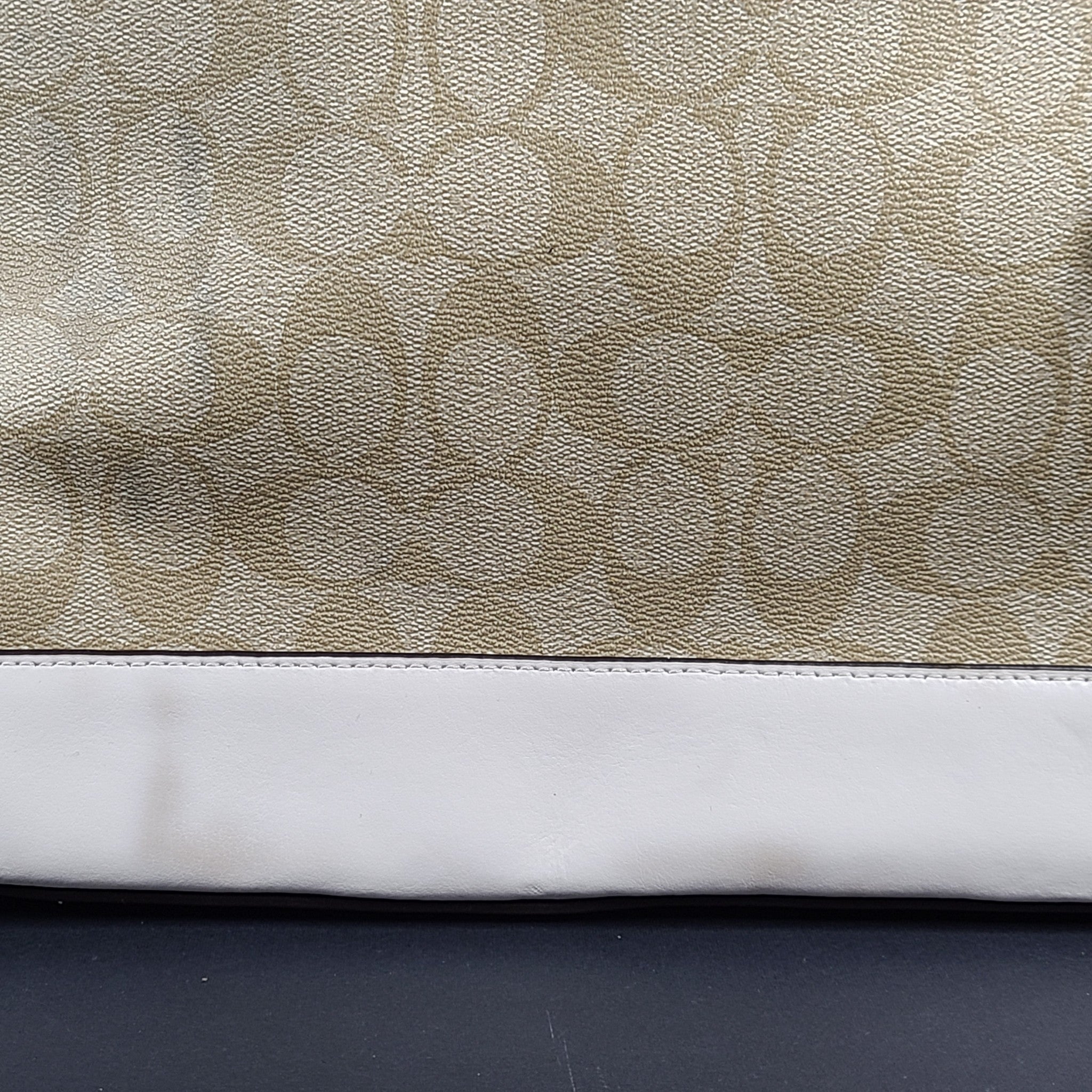 Coach Sierra Satchel In Signature Canvas Leather Handbag Crossbody F58287 Beige