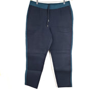 Armani Exchange A|X Men's Bonded Sweatpants Scuba Fabric Navy Teal Sz L