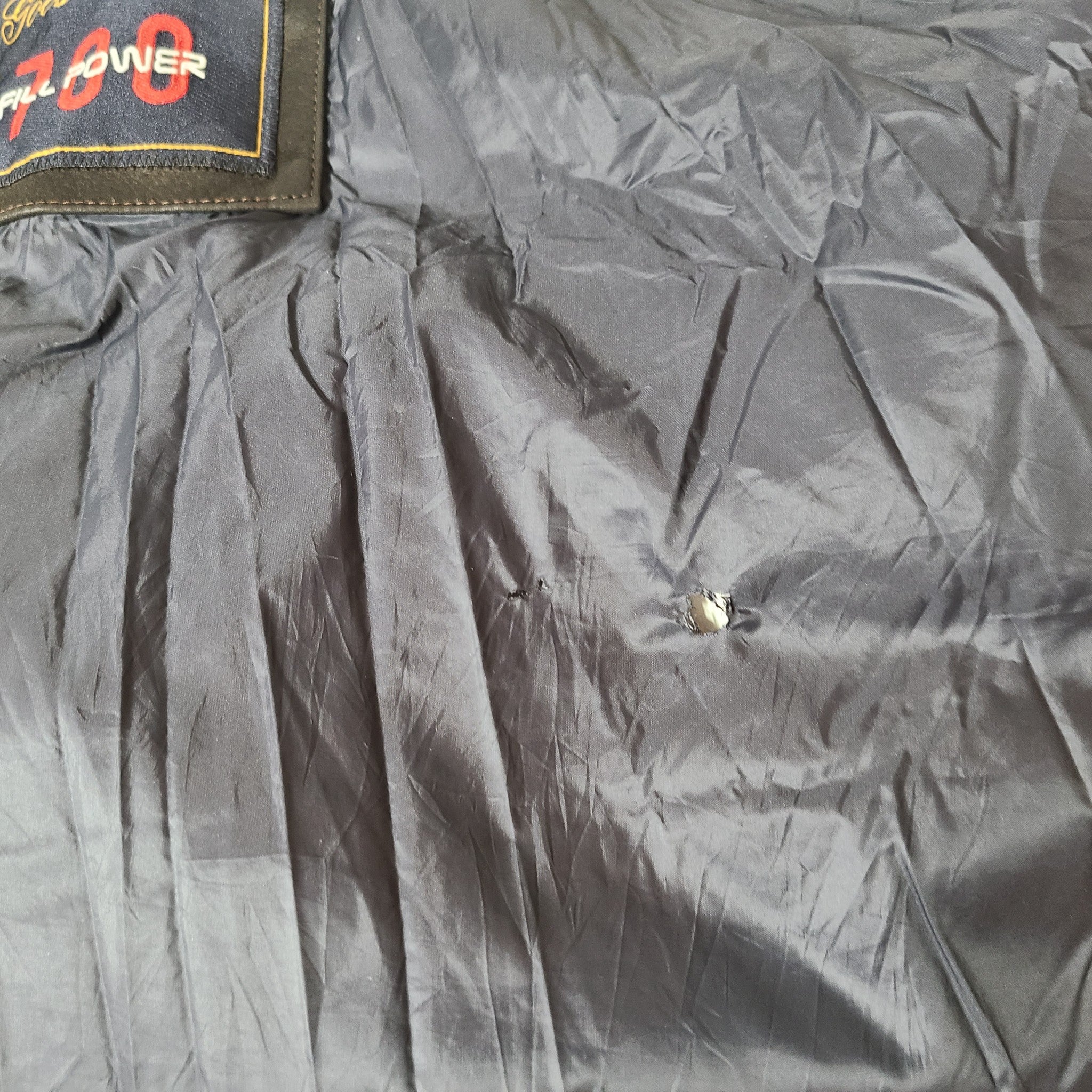 Paul & Shark Men's Bomber Jacket Leather Trim Goose Down 700 Fill Size L READ