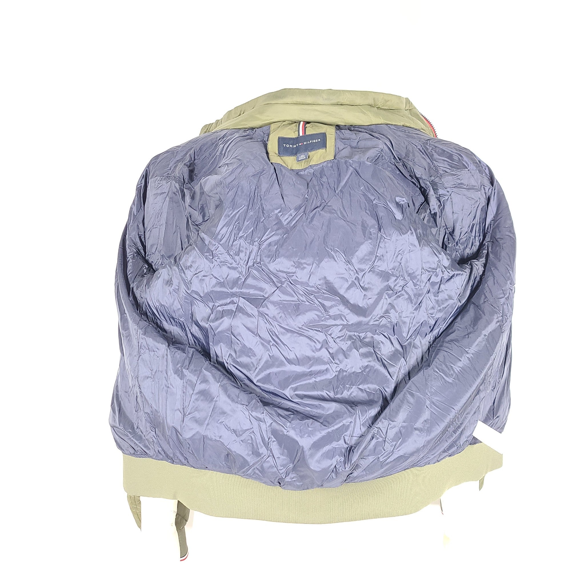 Tommy Hilfiger Men's Hooded Diamond Quilted Jacket Olive Green Sz XS