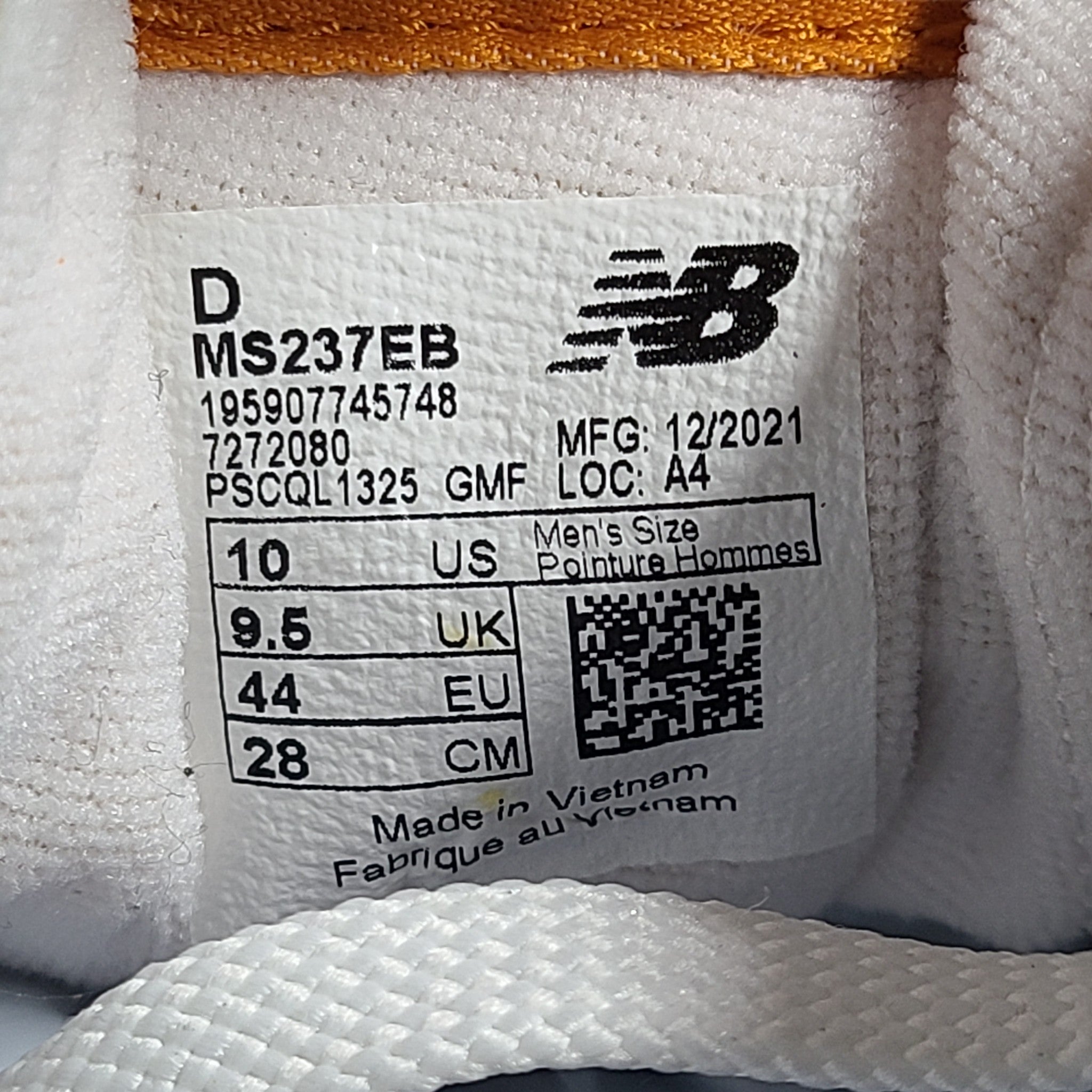 New Balance Men's 237 Trainers Running Shoes MS237EB Black Rain Cloud Sz 10