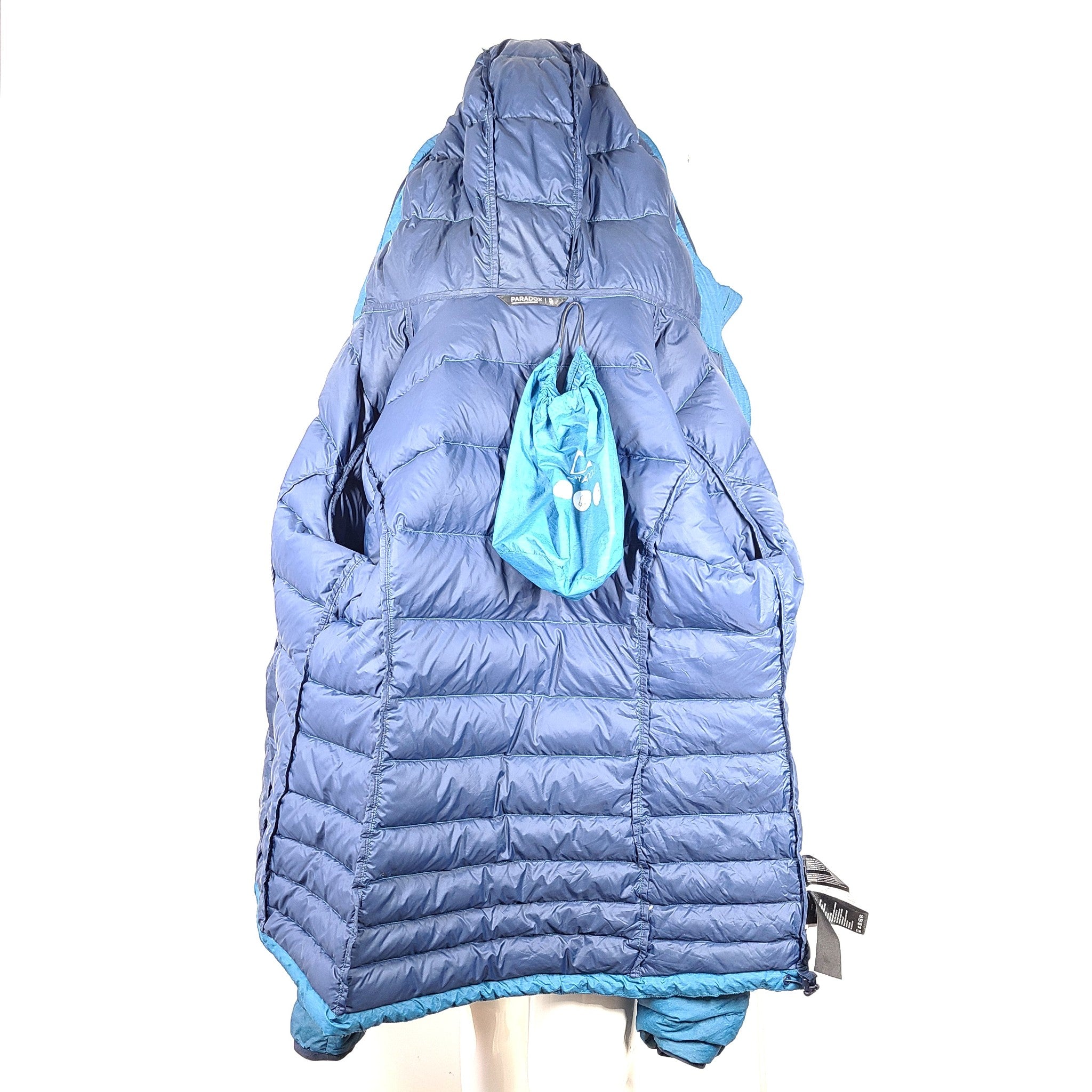 Paradox Women's Packable Hooded Down Jacket Blue Sz XL