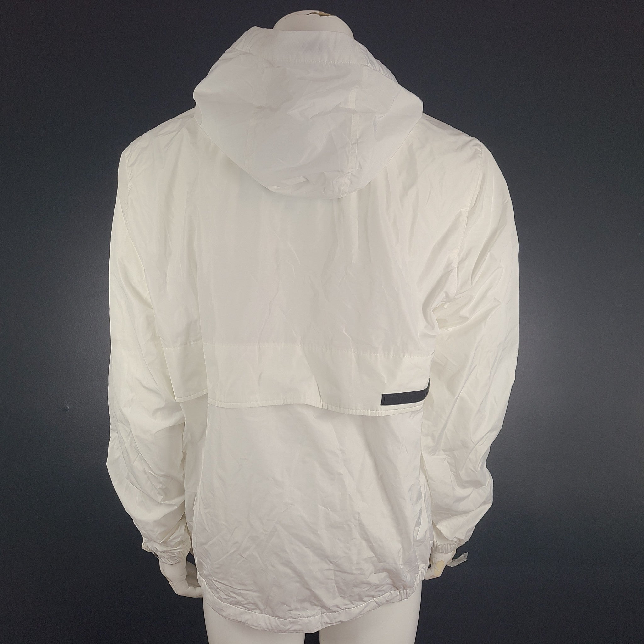Moose Knuckles Haulover Windbreaker Full Zip Jacket Light Breathable White Sz L