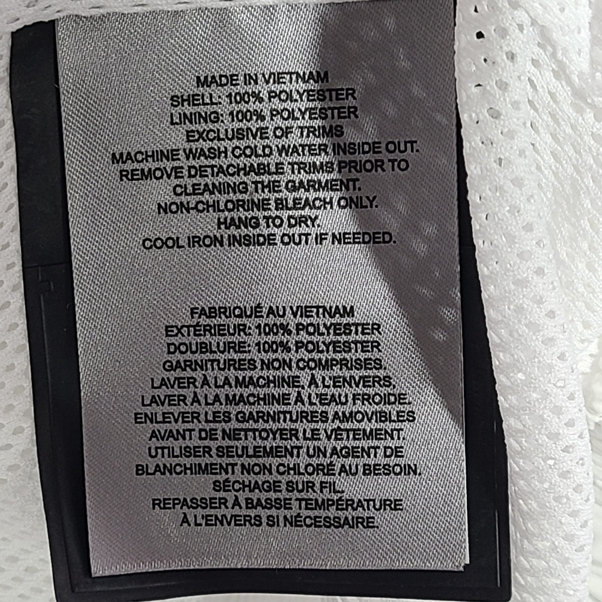 Moose Knuckles Haulover Windbreaker Full Zip Jacket Light Breathable White Sz L