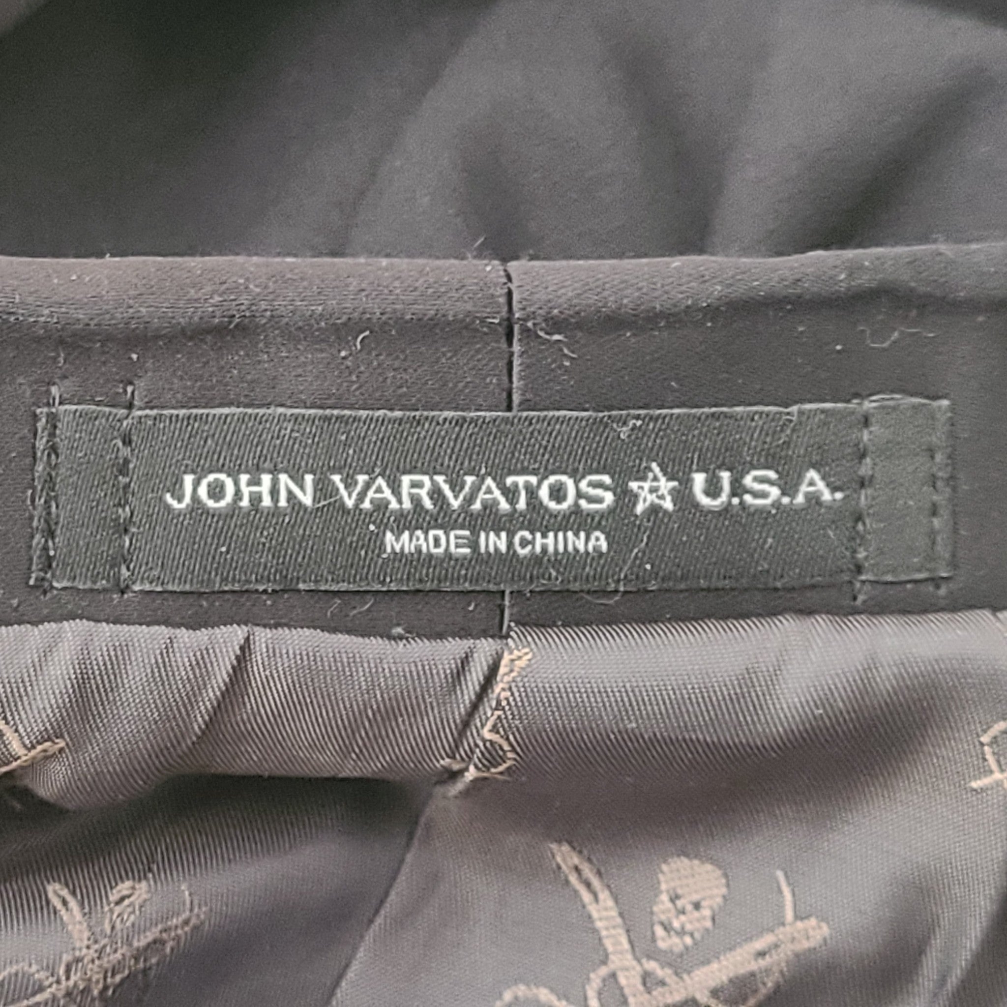 John Varvatos Star USA Brooklyn-LSC Patterned Regular Fit Dinner Jacket Black 50