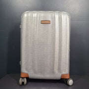Samsonite 22" Lite-Cube Deluxe Spinner Cabin Carry On Luggage Hardside Silver