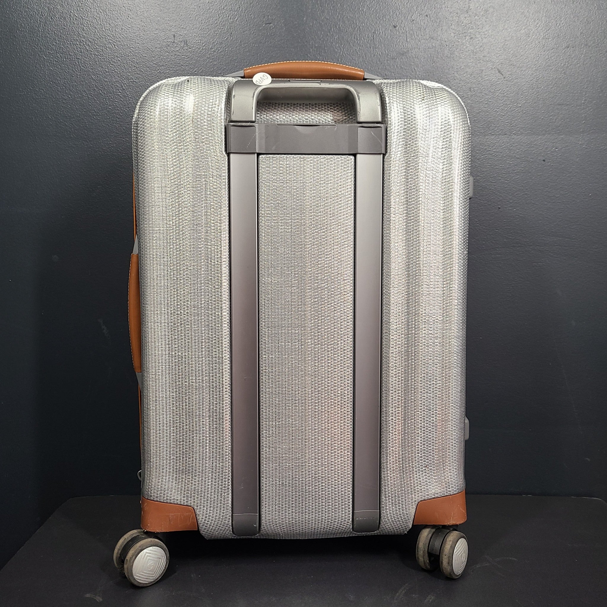 Samsonite 22" Lite-Cube Deluxe Spinner Cabin Carry On Luggage Hardside Silver