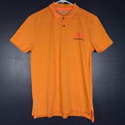 Emporio Armani EA7 Men's Natural Ventus 7 Stretch Polo Shirt Orange M NWT