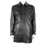 Danier Men's Genuine Leather Full Zip Jacket Style 81890 Lined Black Sz M