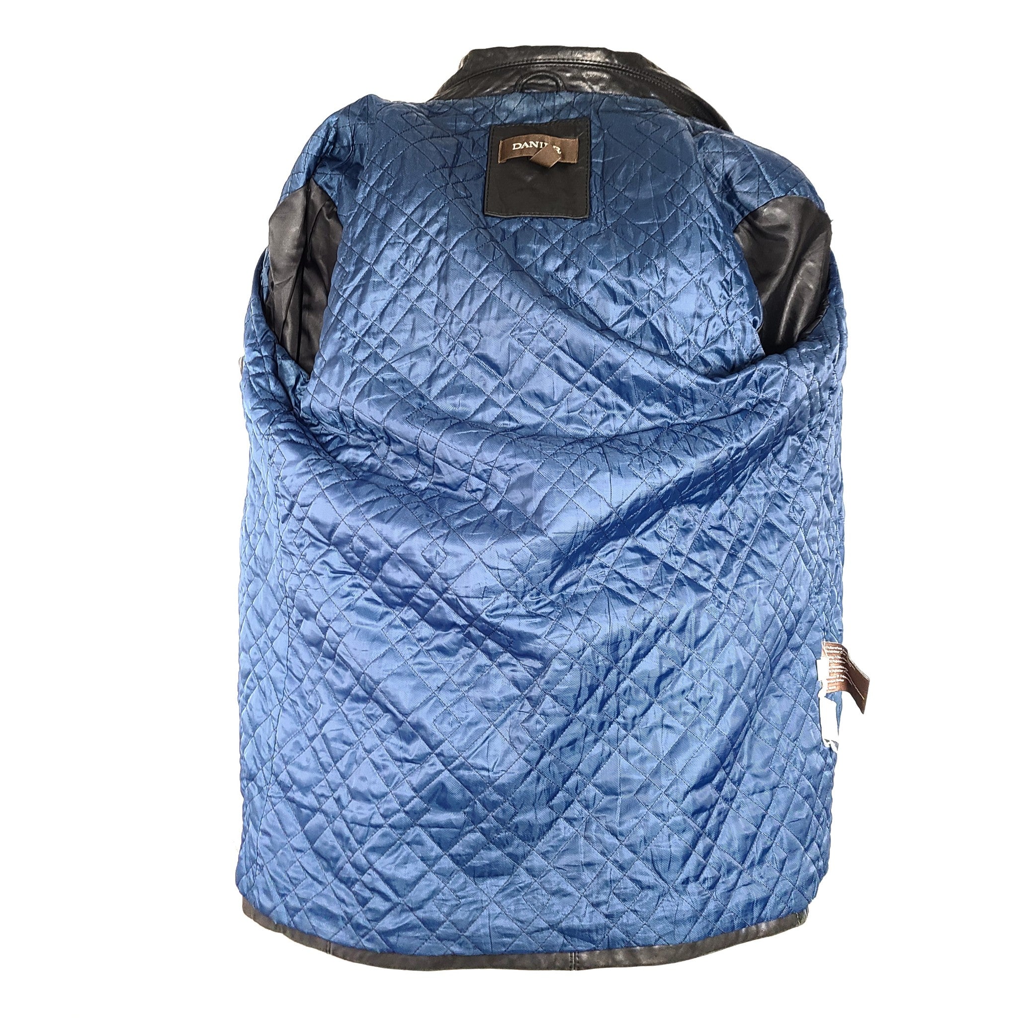 Danier Men's Genuine Leather Full Zip Jacket Style 81890 Lined Black Sz M