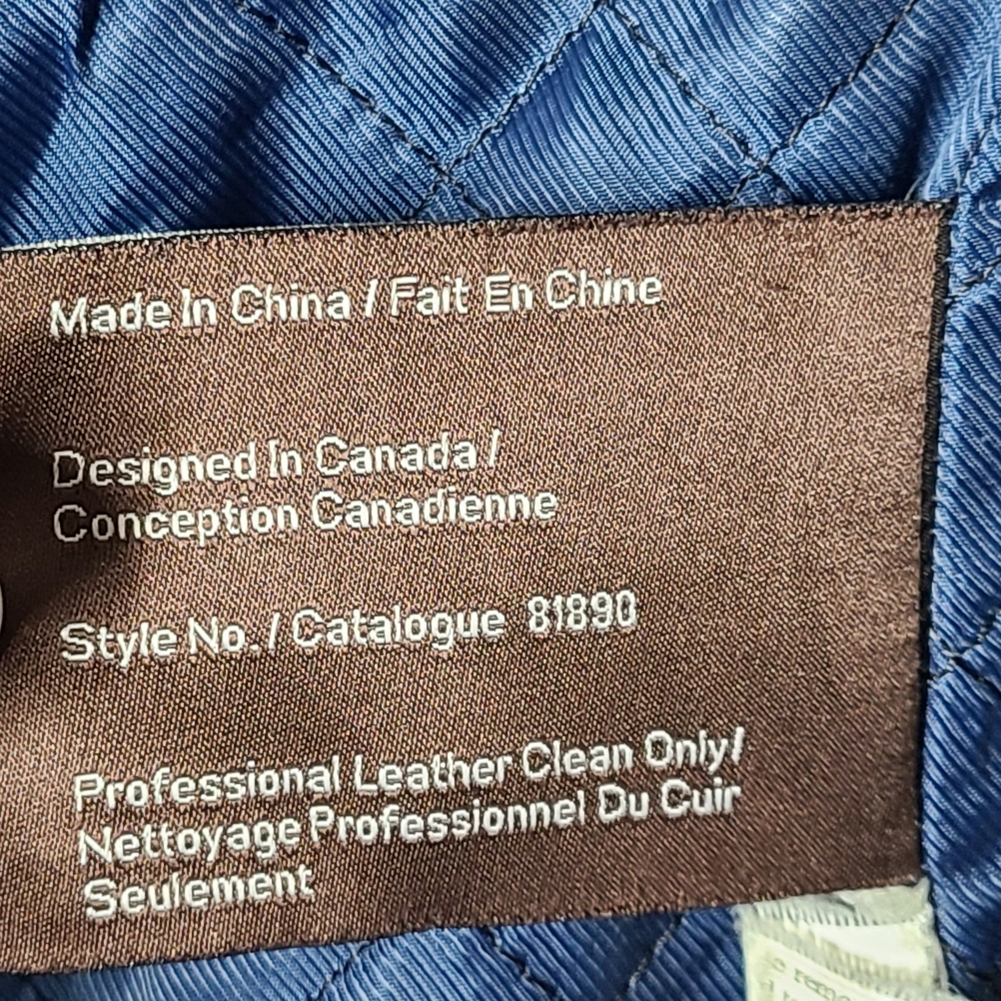 Danier Men's Genuine Leather Full Zip Jacket Style 81890 Lined Black Sz M