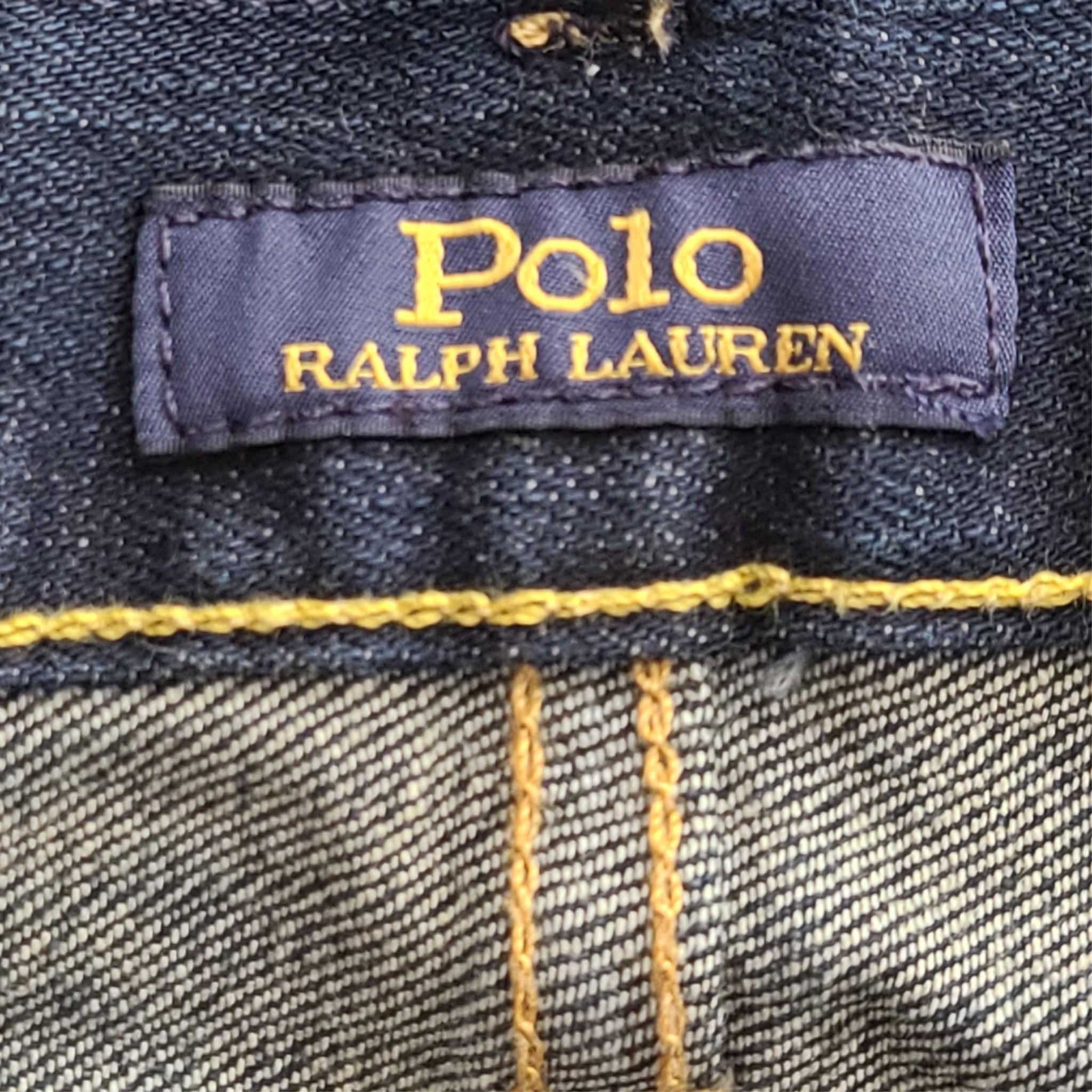 Polo Ralph Lauren Men's The Varick Slim Straight Jean Dark Blue Sz 42x30