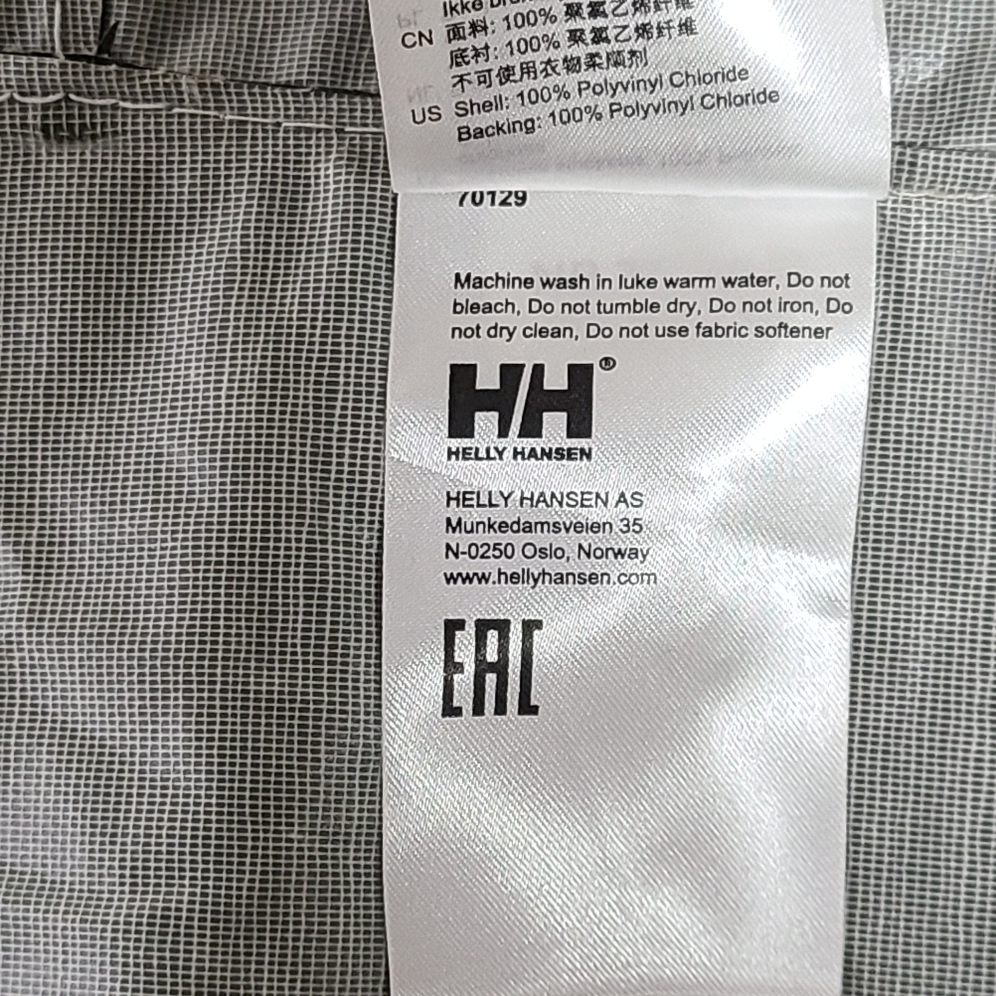 Helly Hansen Workwear Mandel Rain Jacket 70129 Waterproof Army Green Sz XL