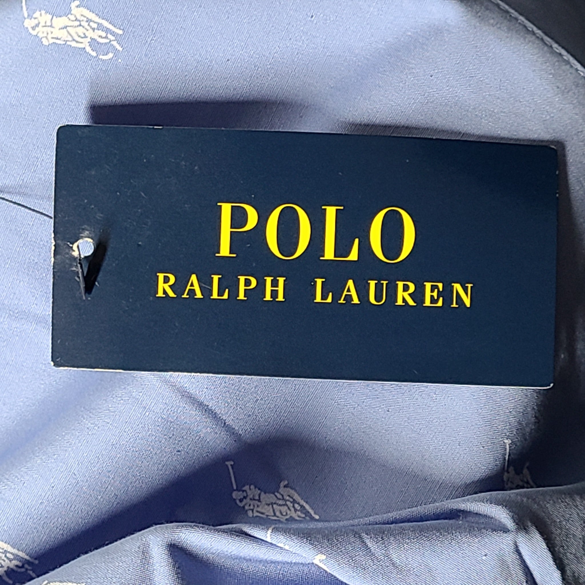 Polo Ralph Lauren Men's Allover Pony Pajama Shirt Cotton Long Sleeve Blue L NWT