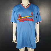 Vtg Mitchell & Ness St Louis Cardinals Lou Brock 1979 MLB Baseball Jersey 2XL 54