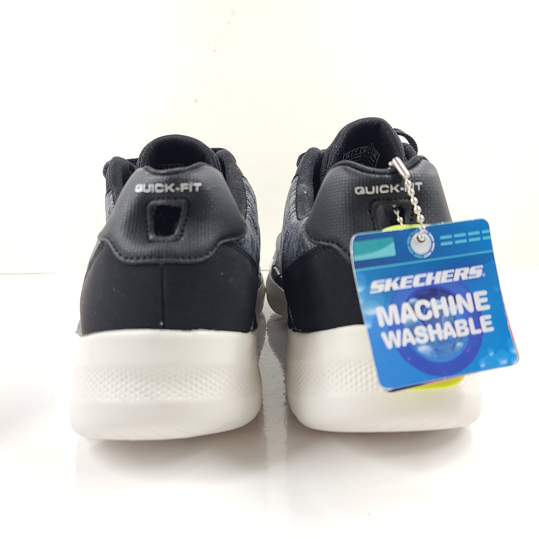 Skechers Women's Go Walk 6 Hyper Pillars Sneakers Shoes 124506 Black/Gray Sz 10