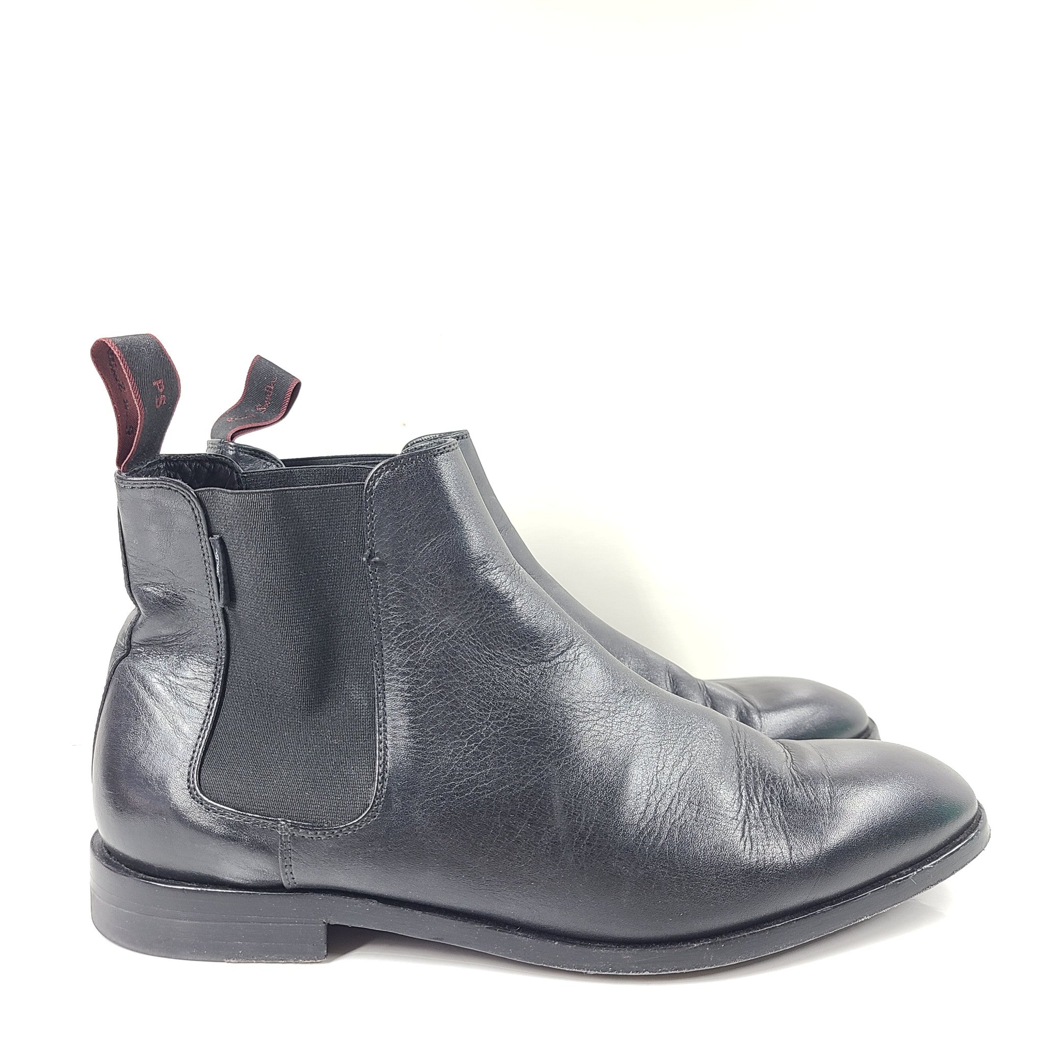 PS by Paul Smith Men's Gerald Chelsea Ankle Boots Calf Leather Black 43 / 9 US