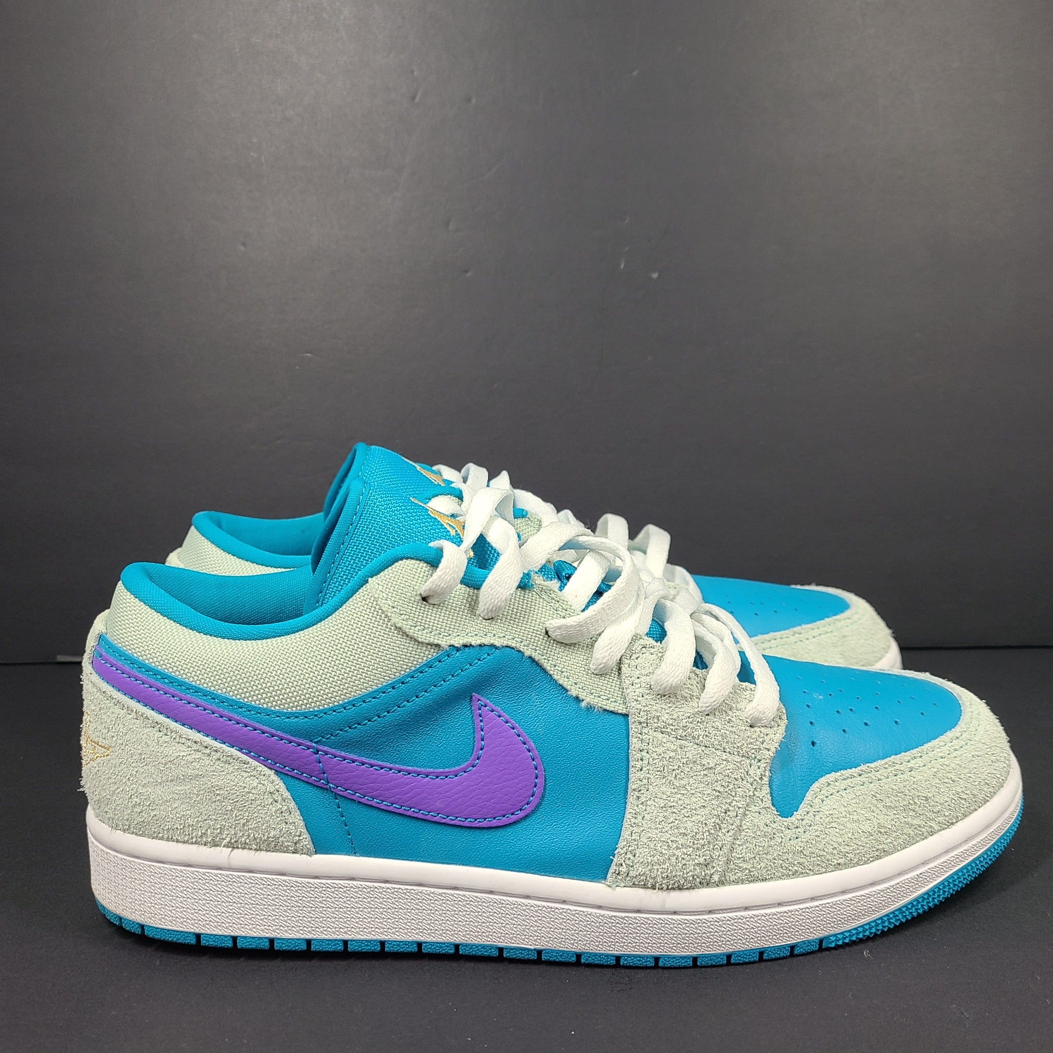 Nike Air Jordan 1 Low SE 'Aquatone' (Blue) Sneakers Shoes DX4334-300 Sz 10