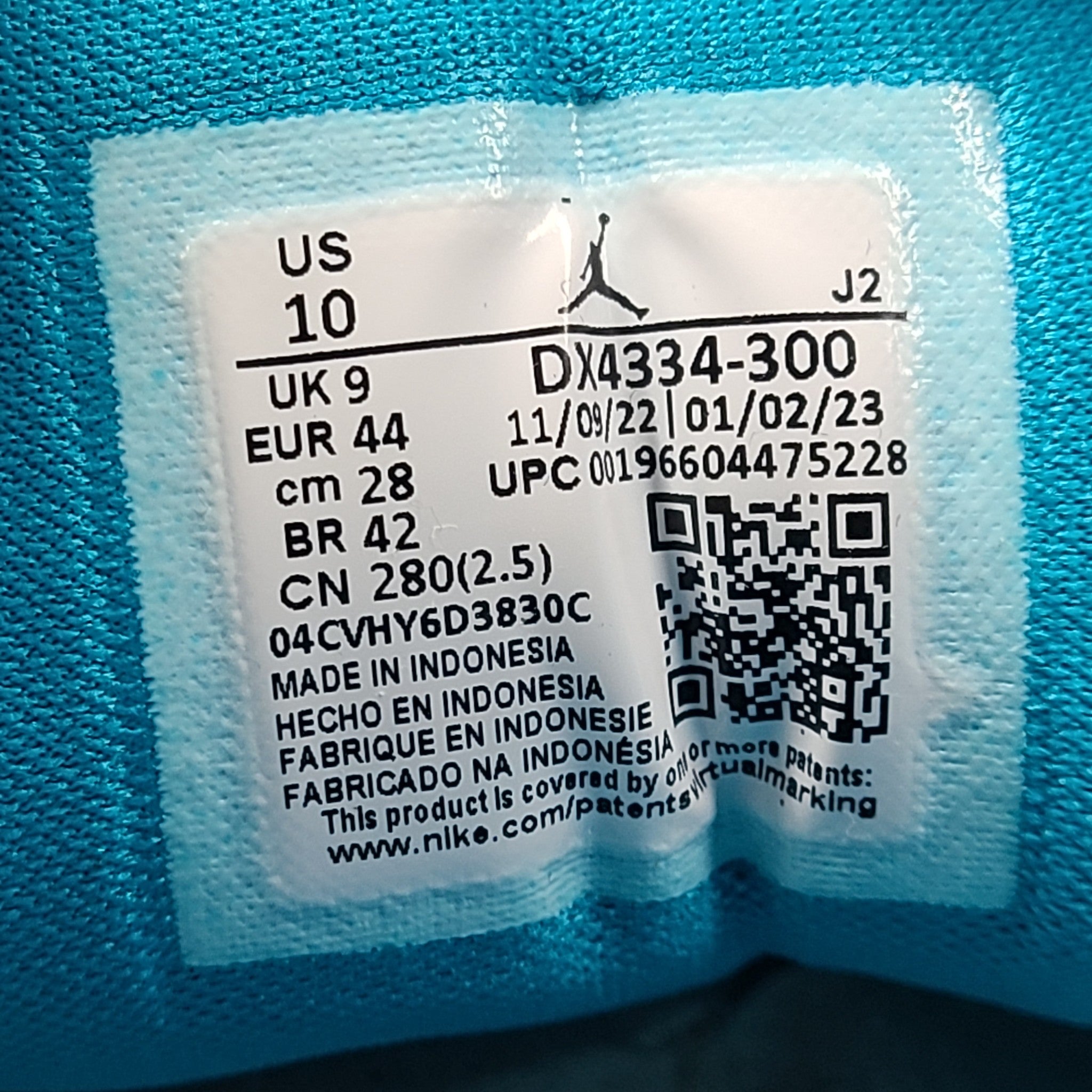 Nike Air Jordan 1 Low SE 'Aquatone' (Blue) Sneakers Shoes DX4334-300 Sz 10