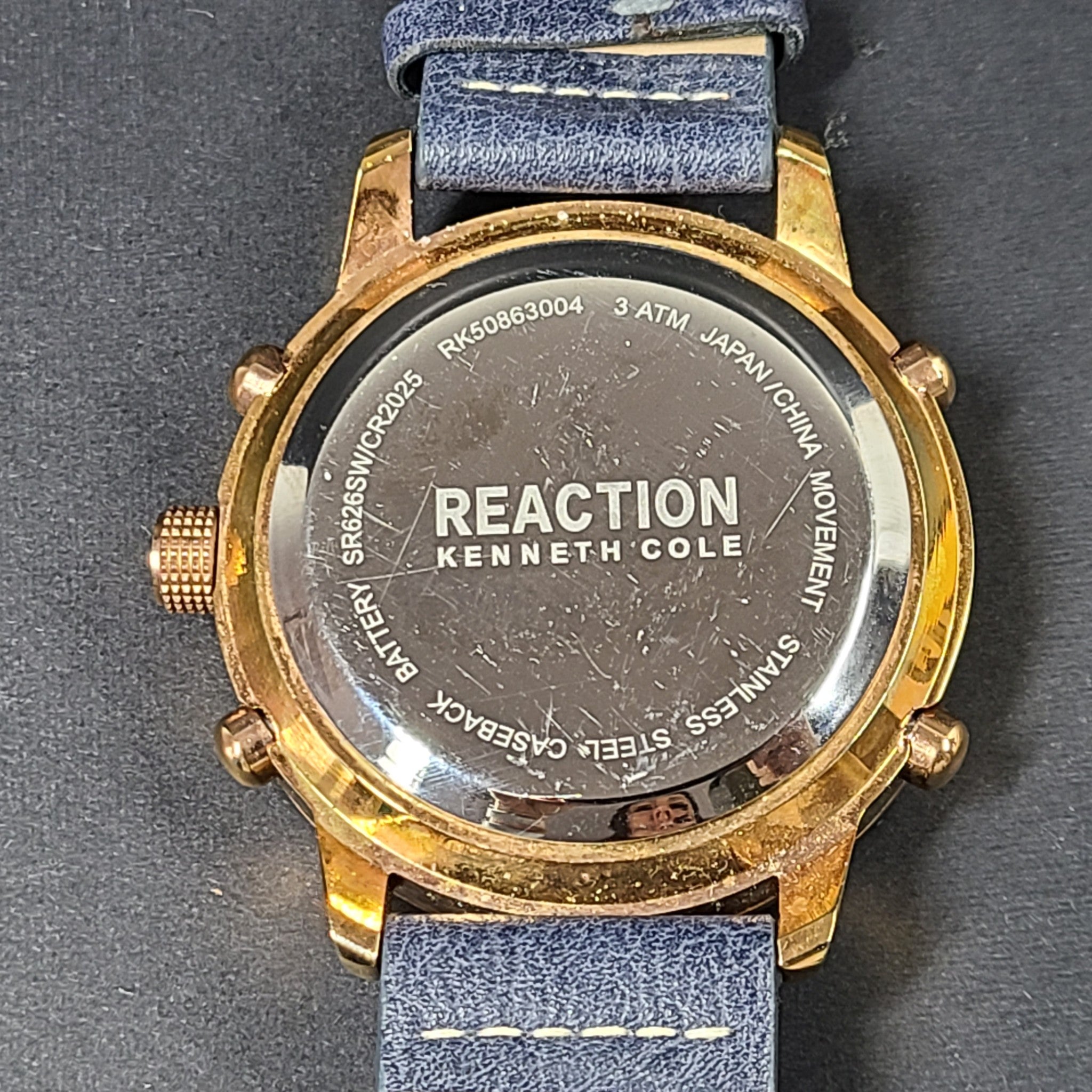 Kenneth Cole Reaction Quartz Watch Chronograph Dual Time Ana-Digi RK50863004