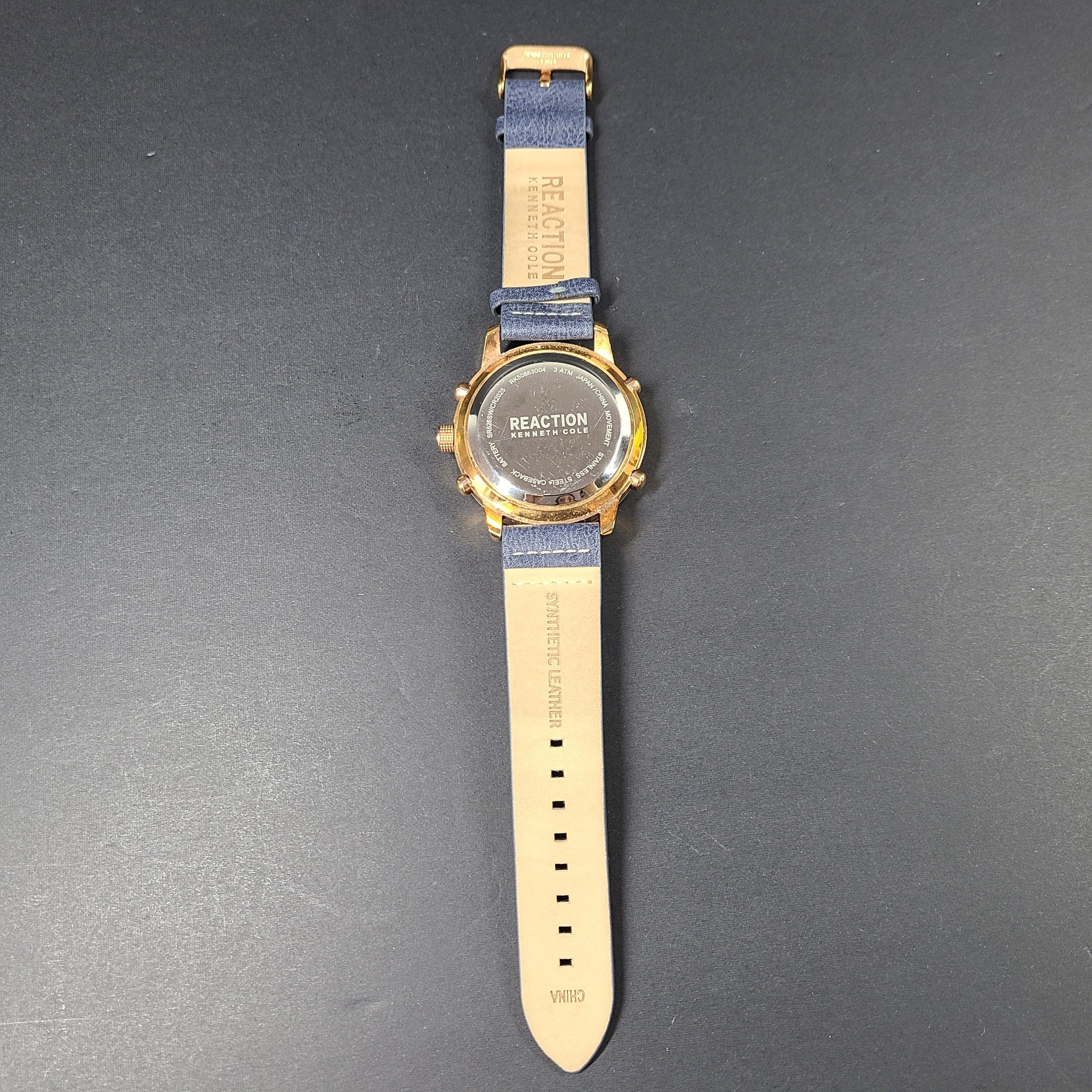 Kenneth Cole Reaction Quartz Watch Chronograph Dual Time Ana-Digi RK50863004