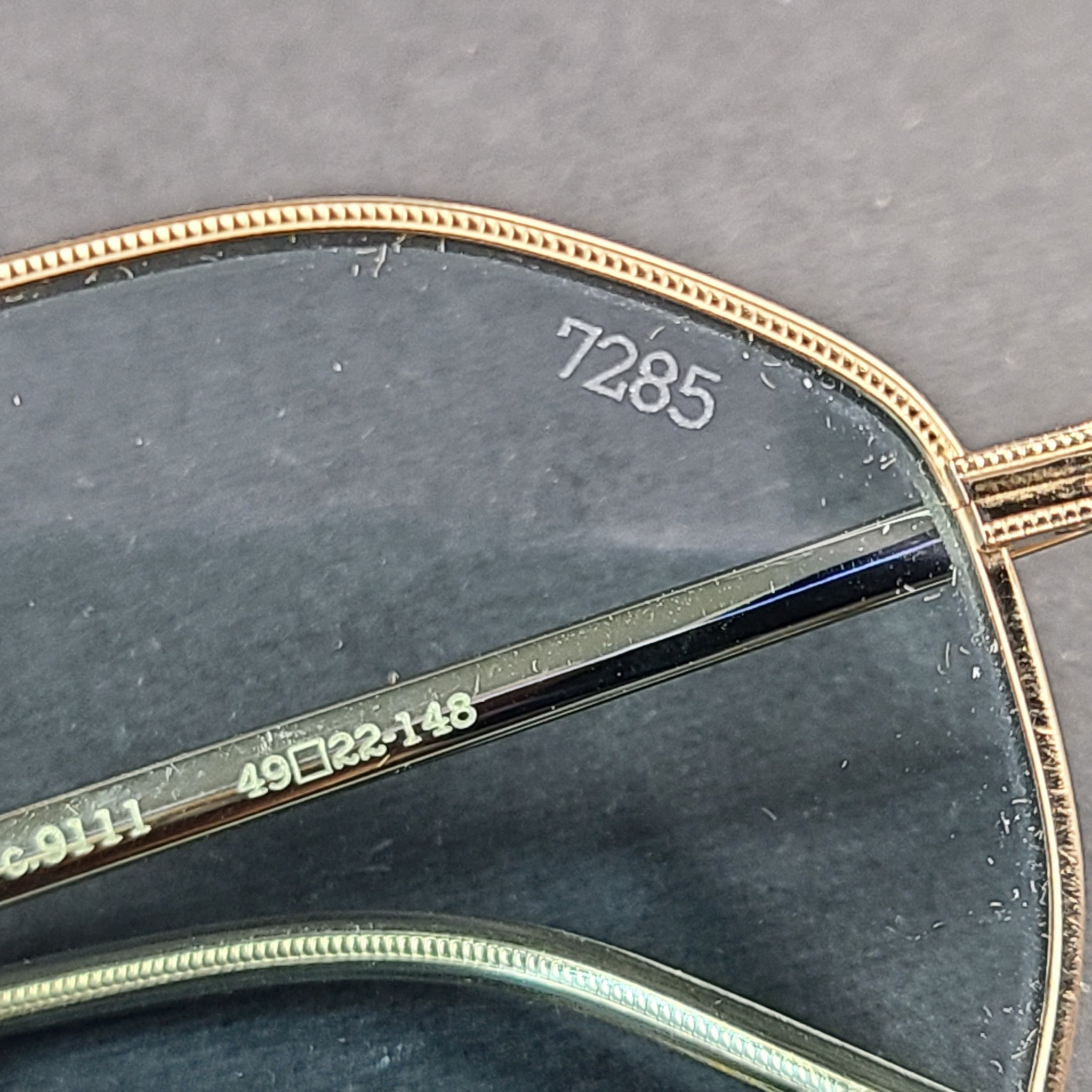 Eyevan 7285 Model 772 (9111) Titanium Sunglasses with Metal Case Handmade Japan
