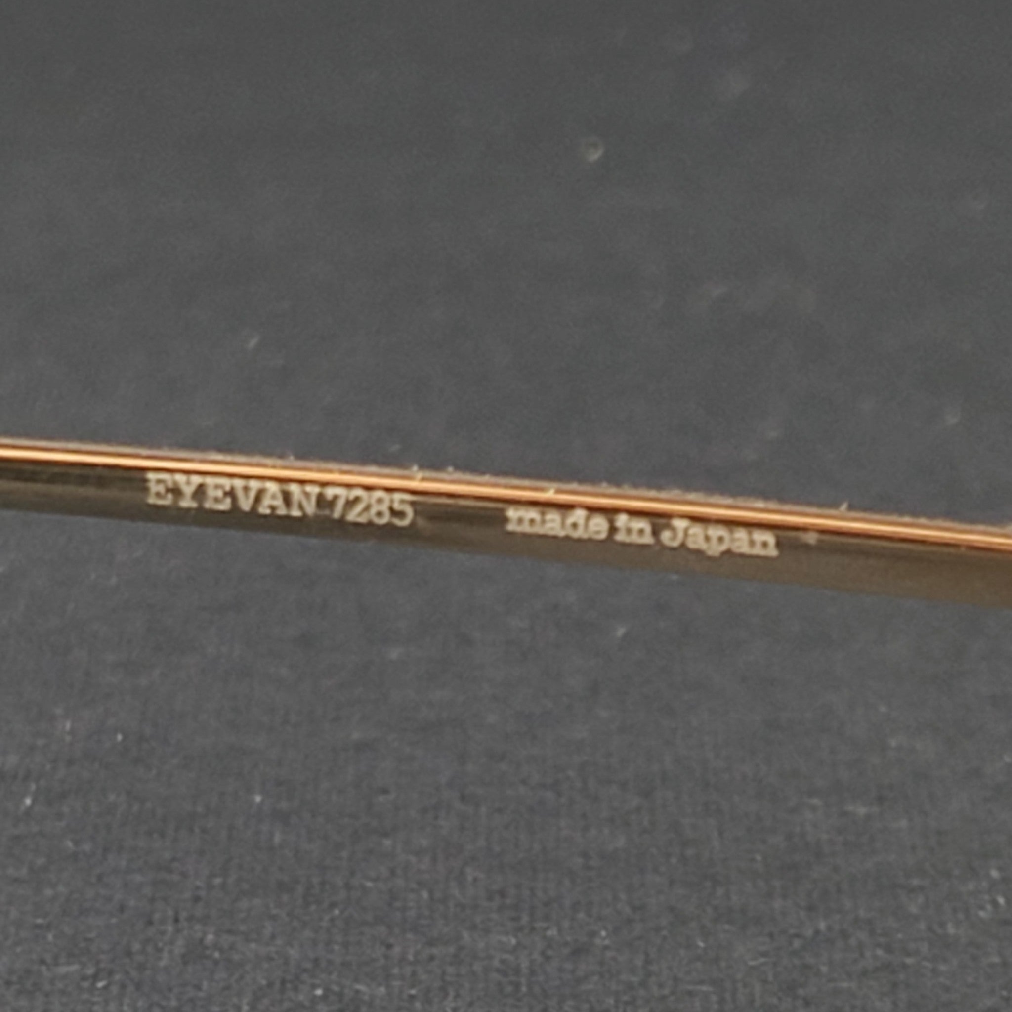Eyevan 7285 Model 772 (9111) Titanium Sunglasses with Metal Case Handmade Japan