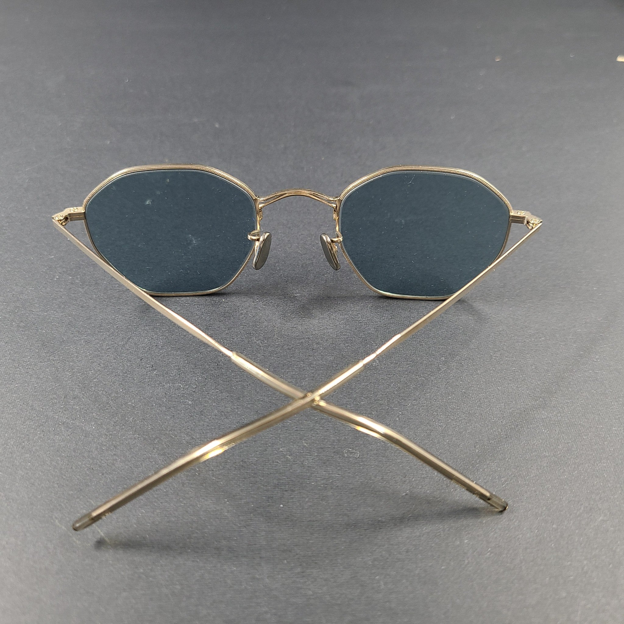 Eyevan 7285 Model 772 (9111) Titanium Sunglasses with Metal Case Handmade Japan