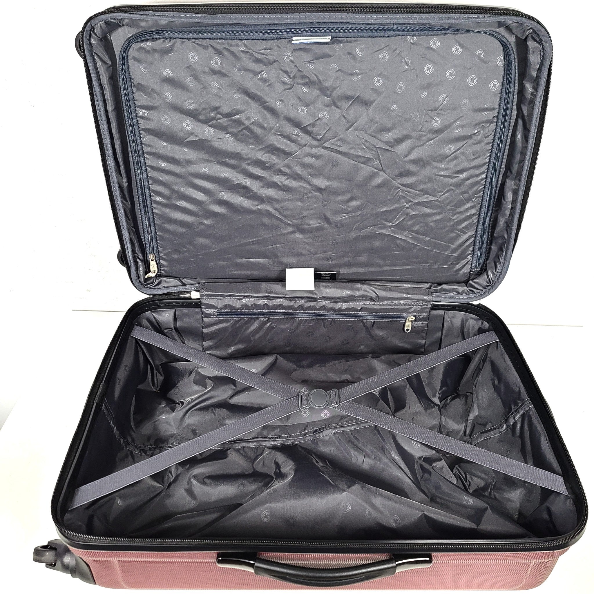 Swiss Alps 2-Piece Expandable Hardside Spinner Luggage Suitcase Set Red 28" 24"