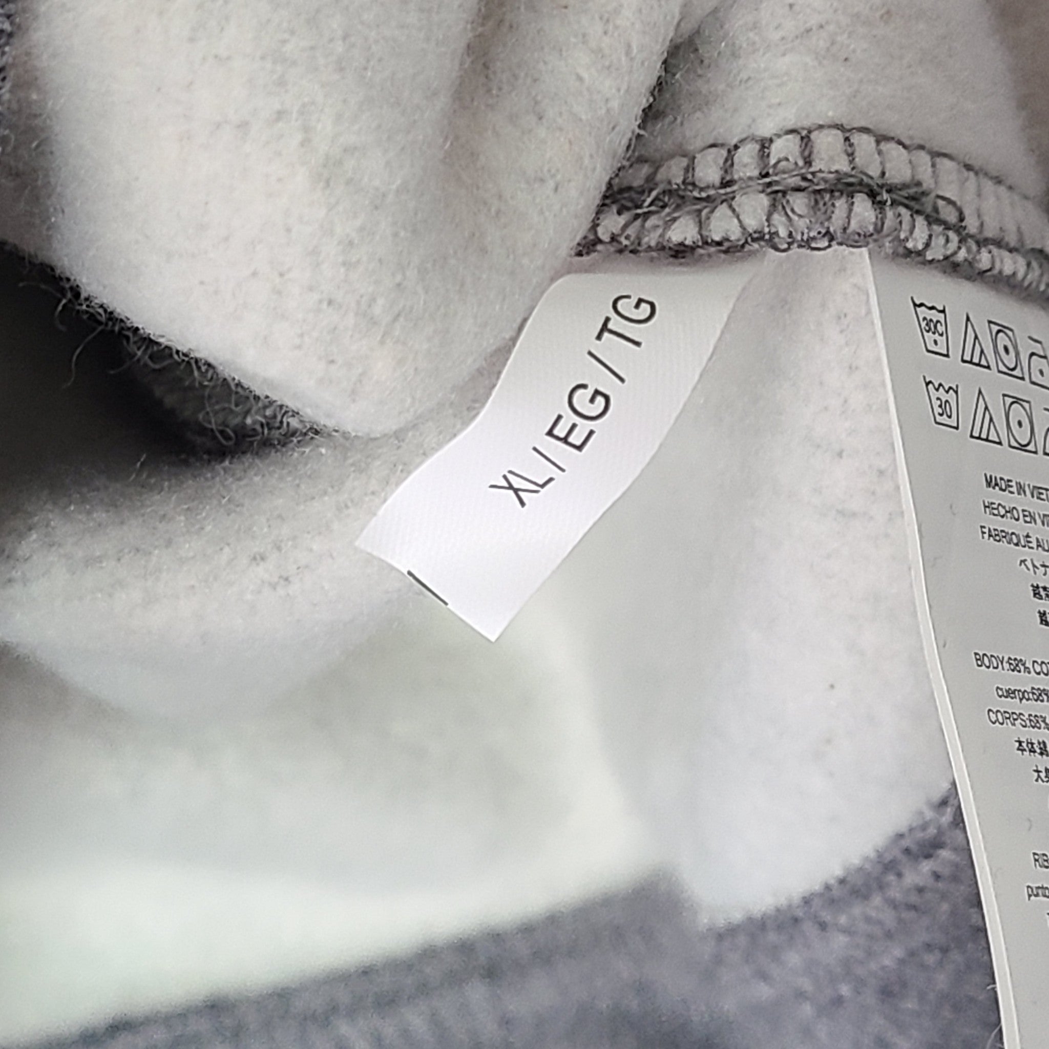 Michael Kors Men's Full Zip Hoodie Jacket Logo Tape Ash Melange Gray Sz XL NWT