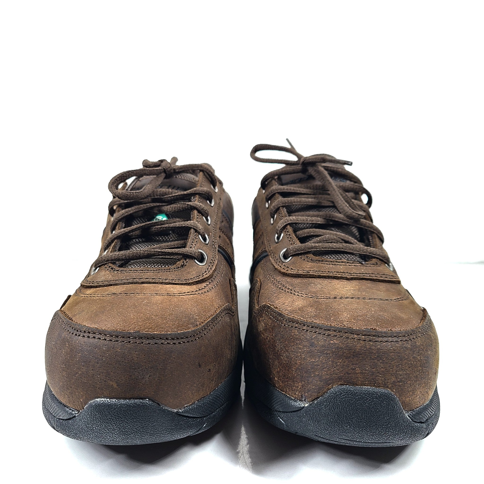 Skechers Steel Toe Lace Up Work Shoes Composite Plate Slip Resistant Brown Sz 9