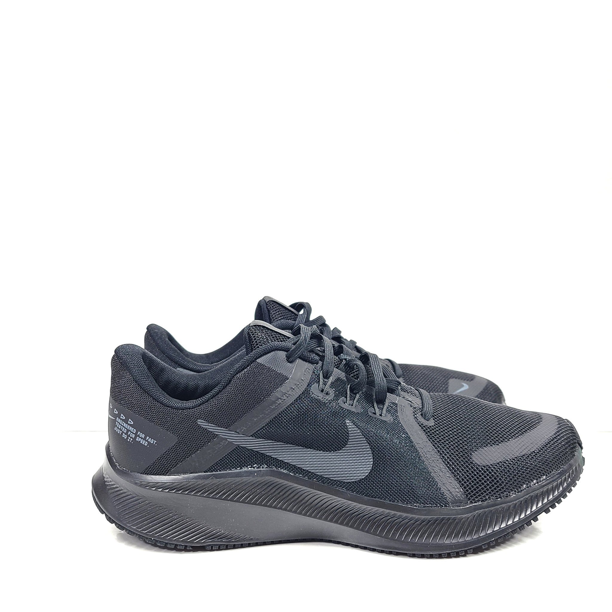 Nike Men's Quest 4 Sneakers Running Shoes DA1105-002 Black/Dark Grey Sz 9.5 NEW