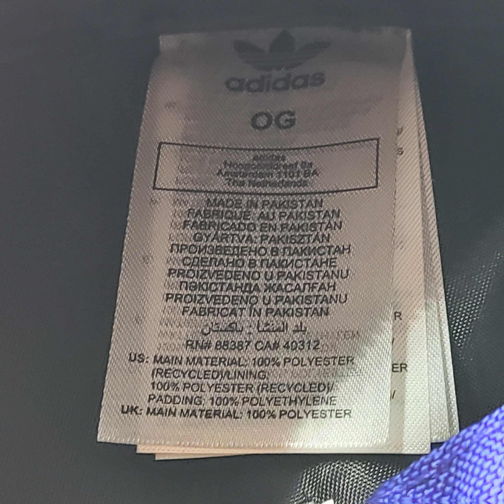 Adidas Trefoil Sling Bag Floral Print Funny Bag Blue NEW